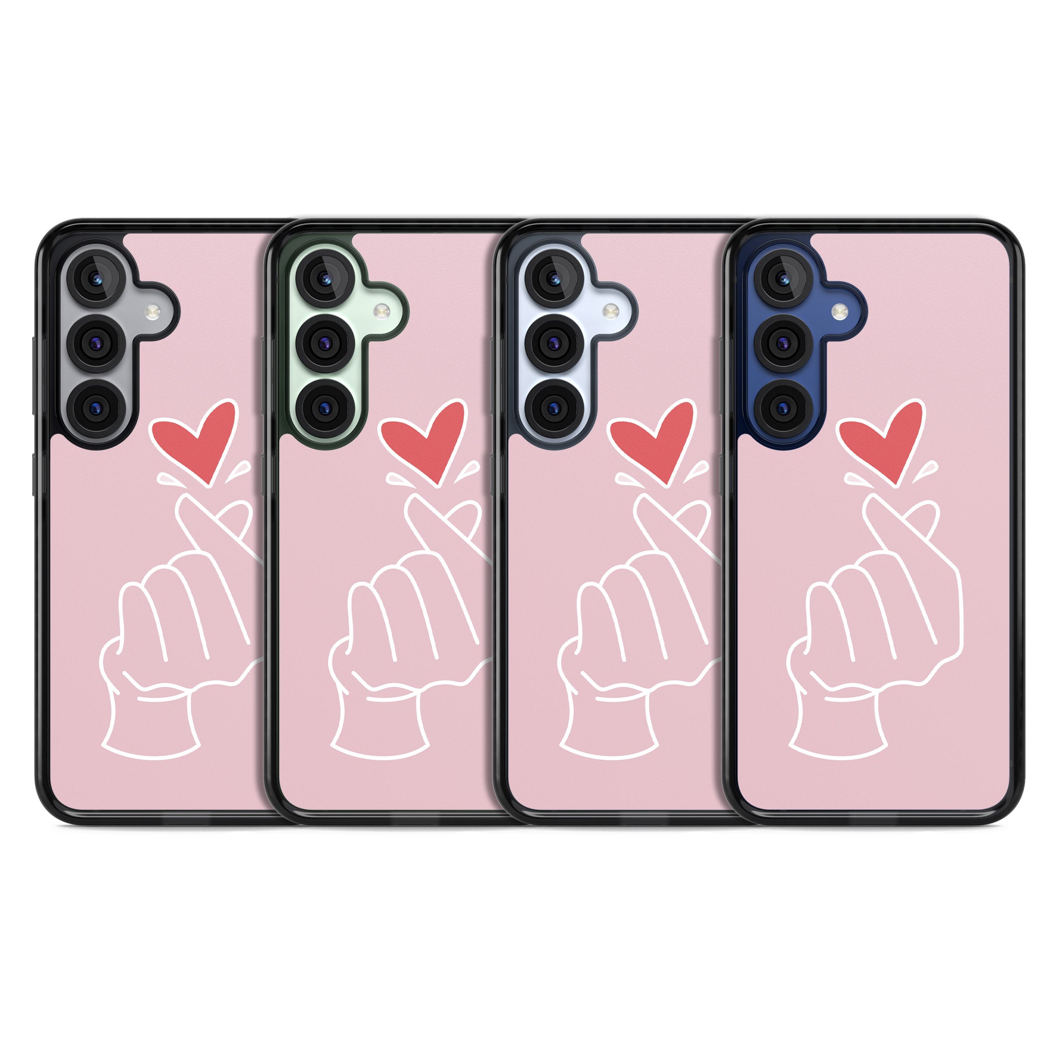 Pink Heart Hand