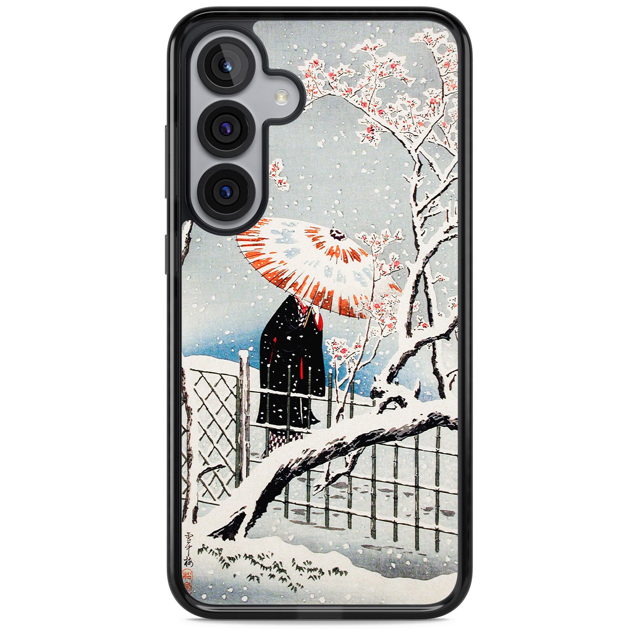 Plum Tree In Snow By Hiroaki Takahashi