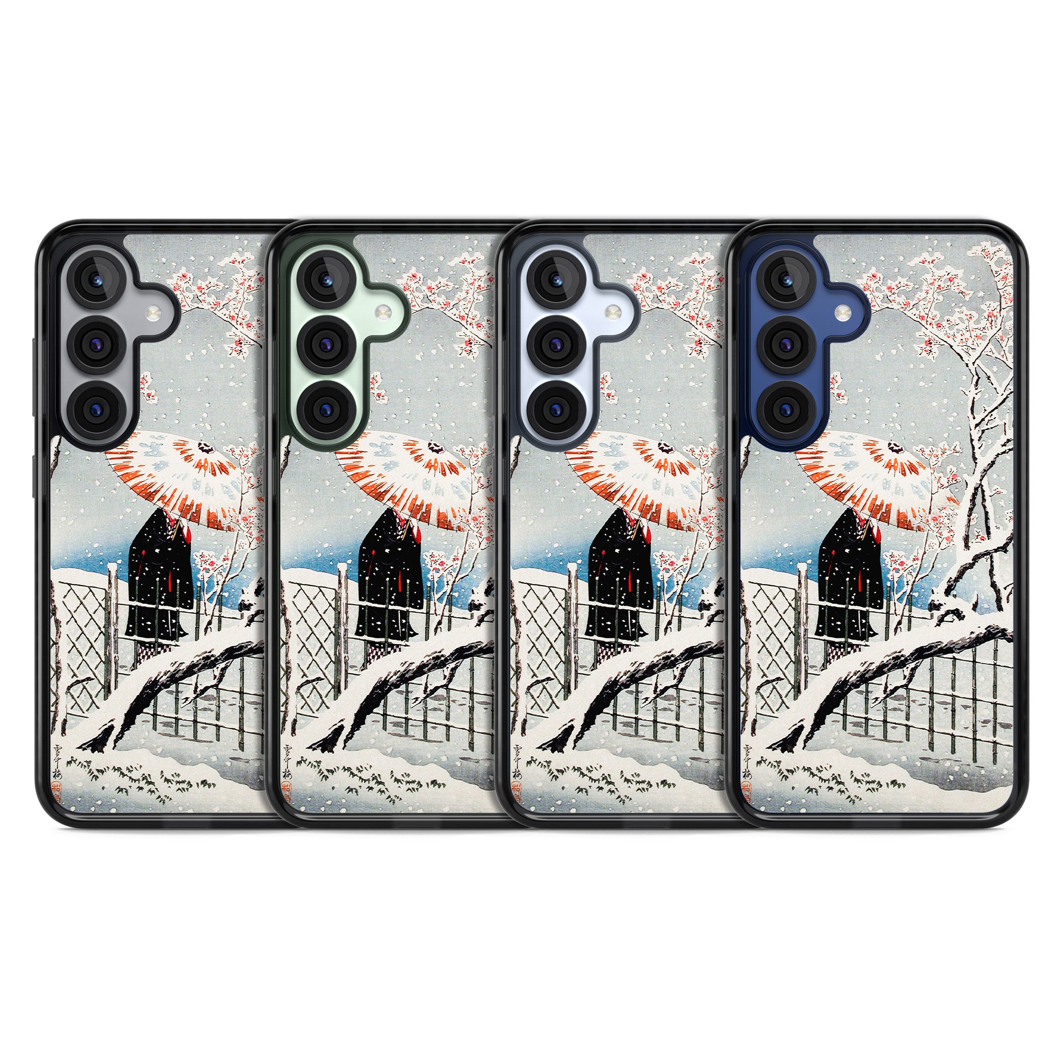 Plum Tree In Snow By Hiroaki Takahashi