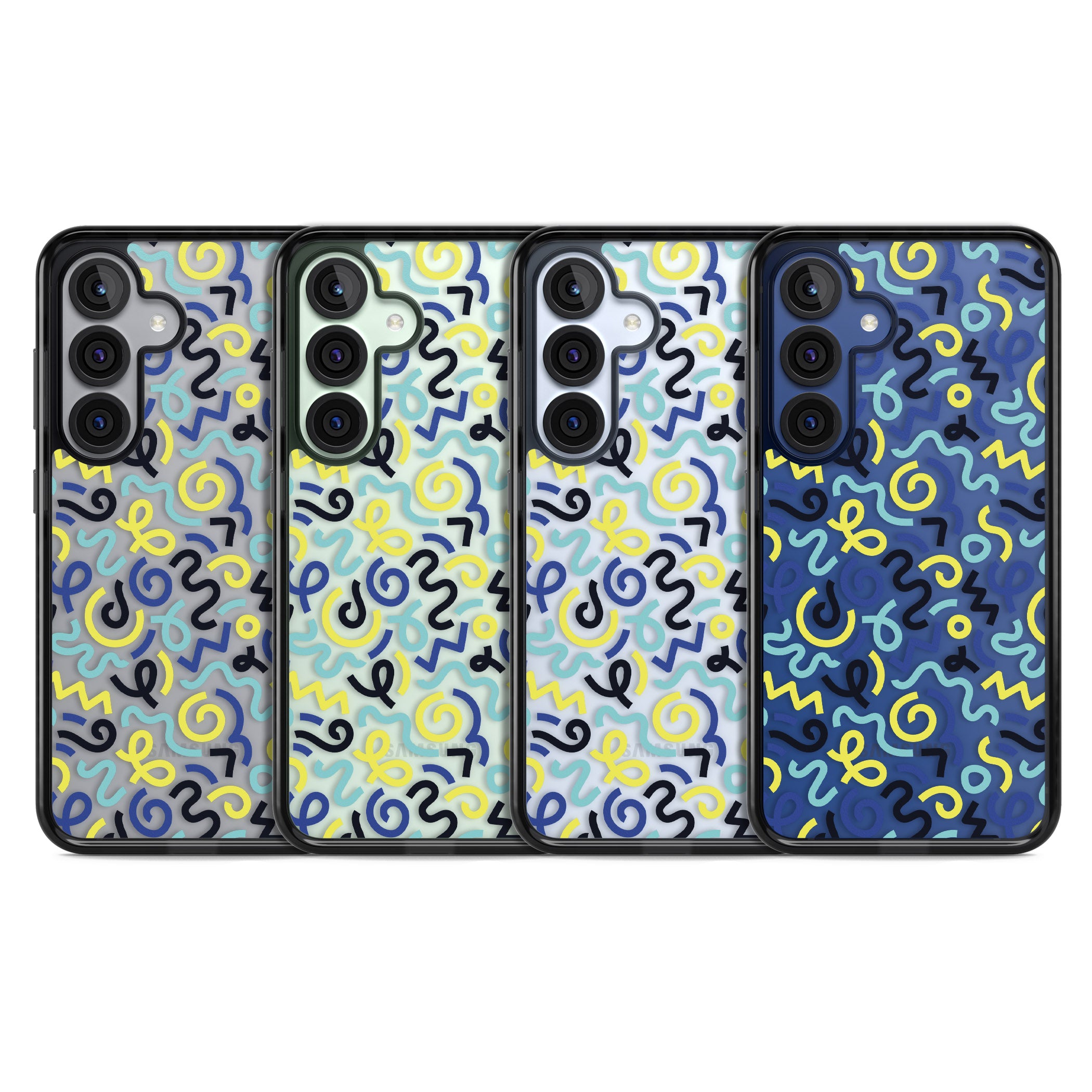 Blue & Yellow Memphis Retro
