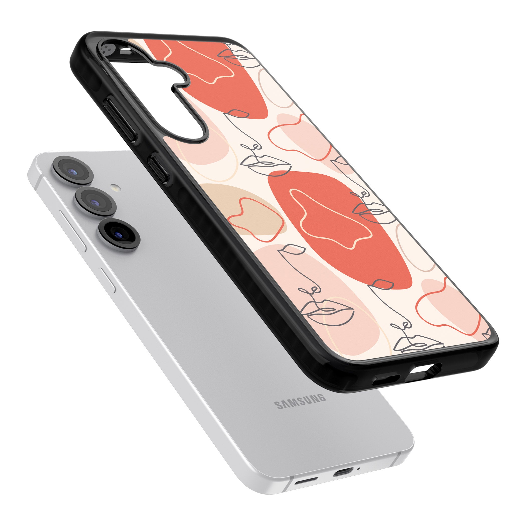 Abstract Face Line Art