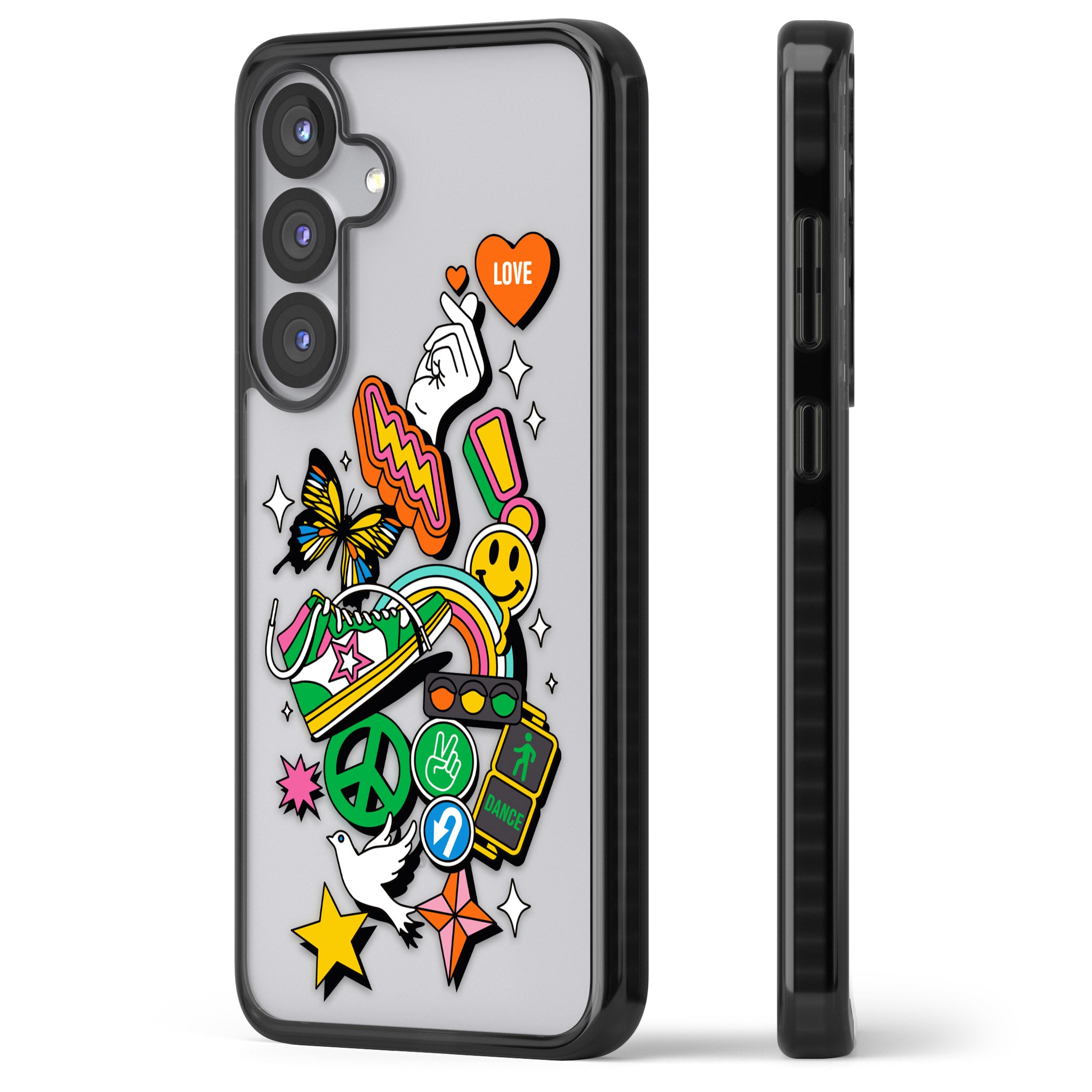 Nostalgic Sticker Collage