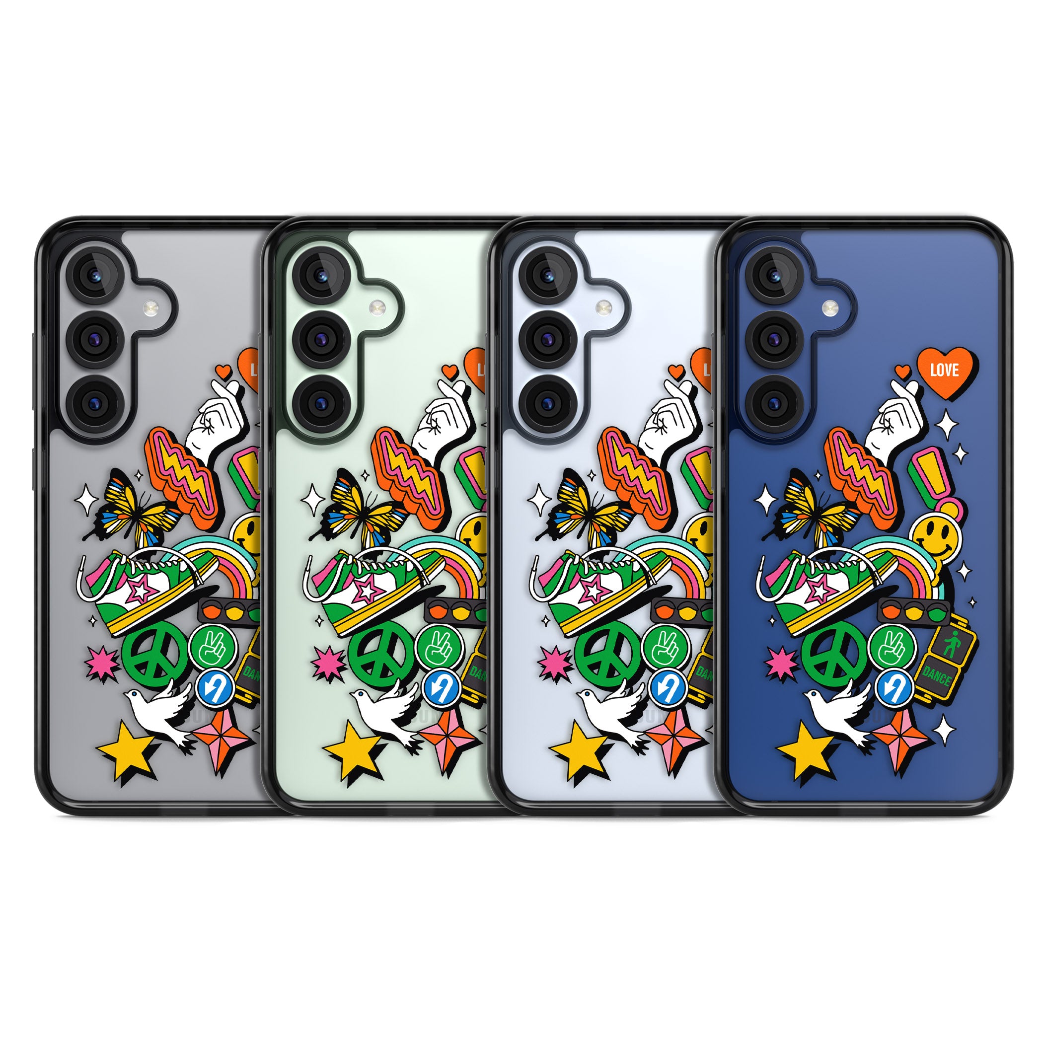 Nostalgic Sticker Collage