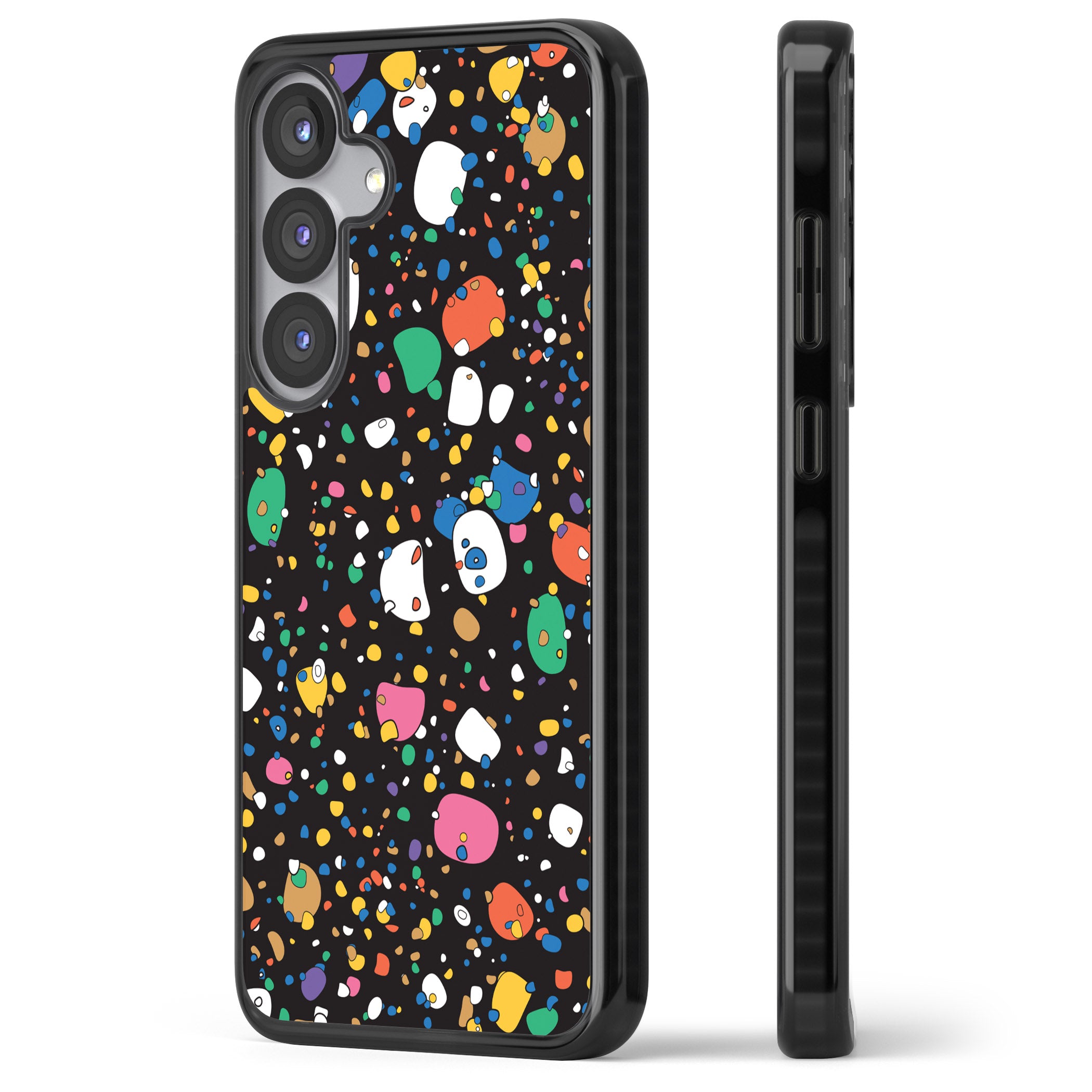 Colourful Confetti Pebbles (Black)