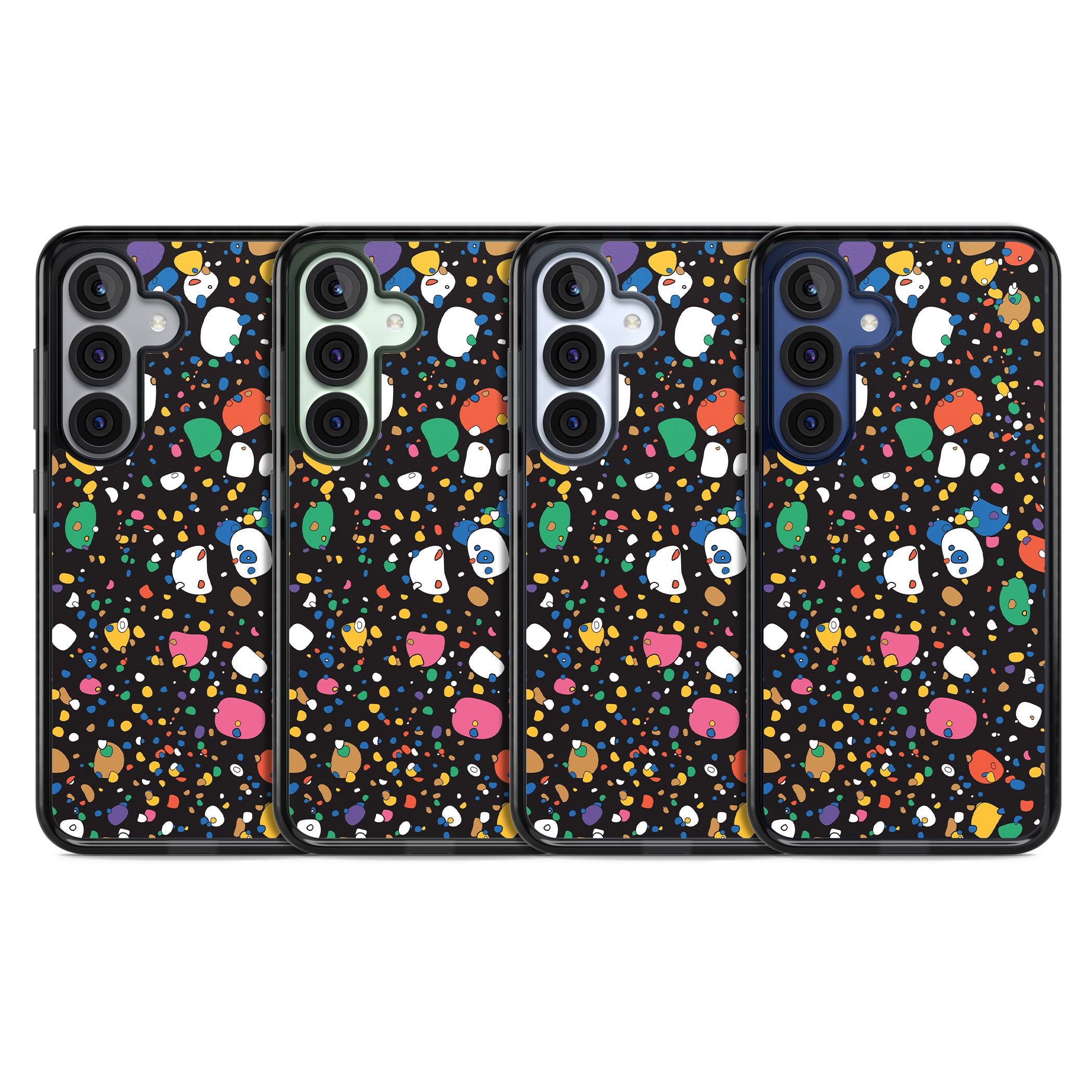 Colourful Confetti Pebbles (Black)