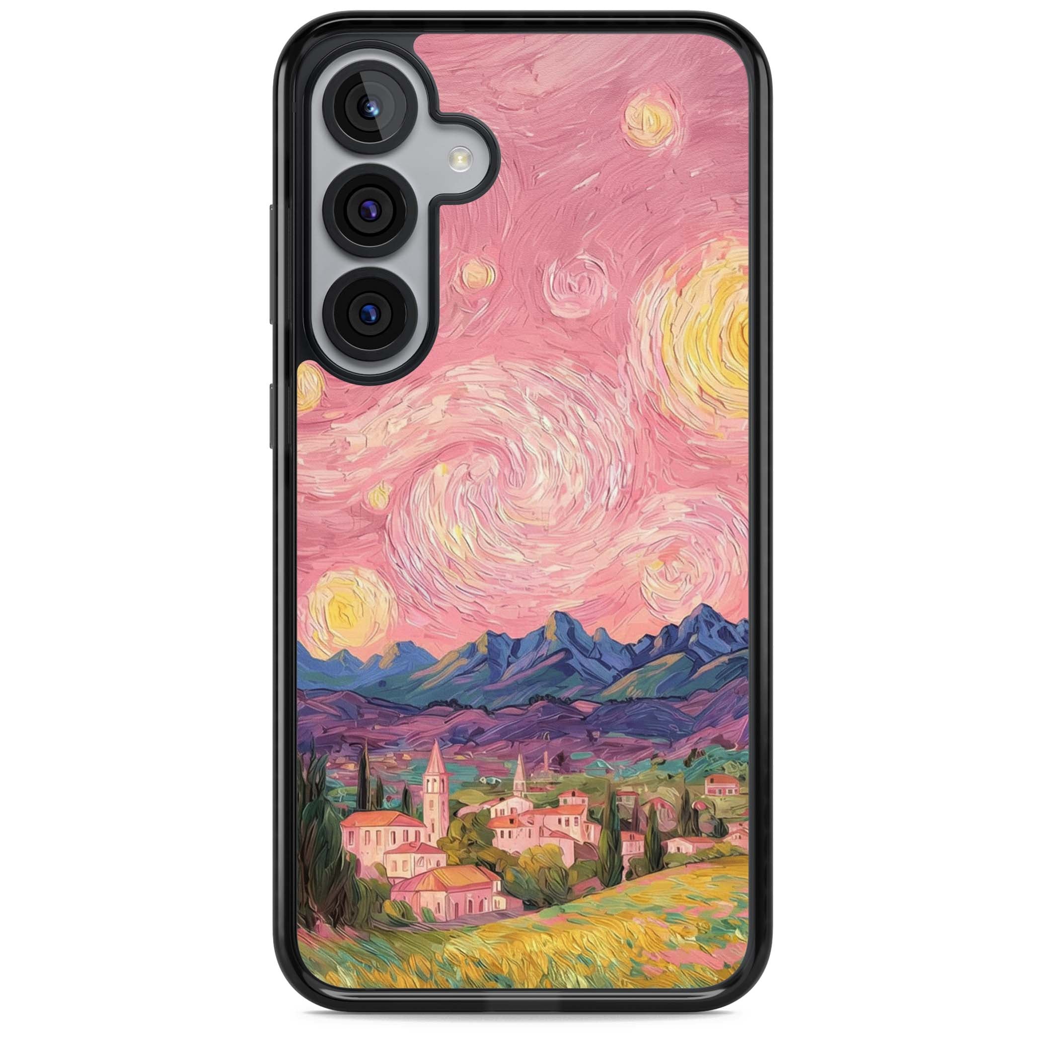 The Starry Sunset for her iPhone case | Black Impact case for Samsung Galaxy S25, Samsung Galaxy S25 Plus