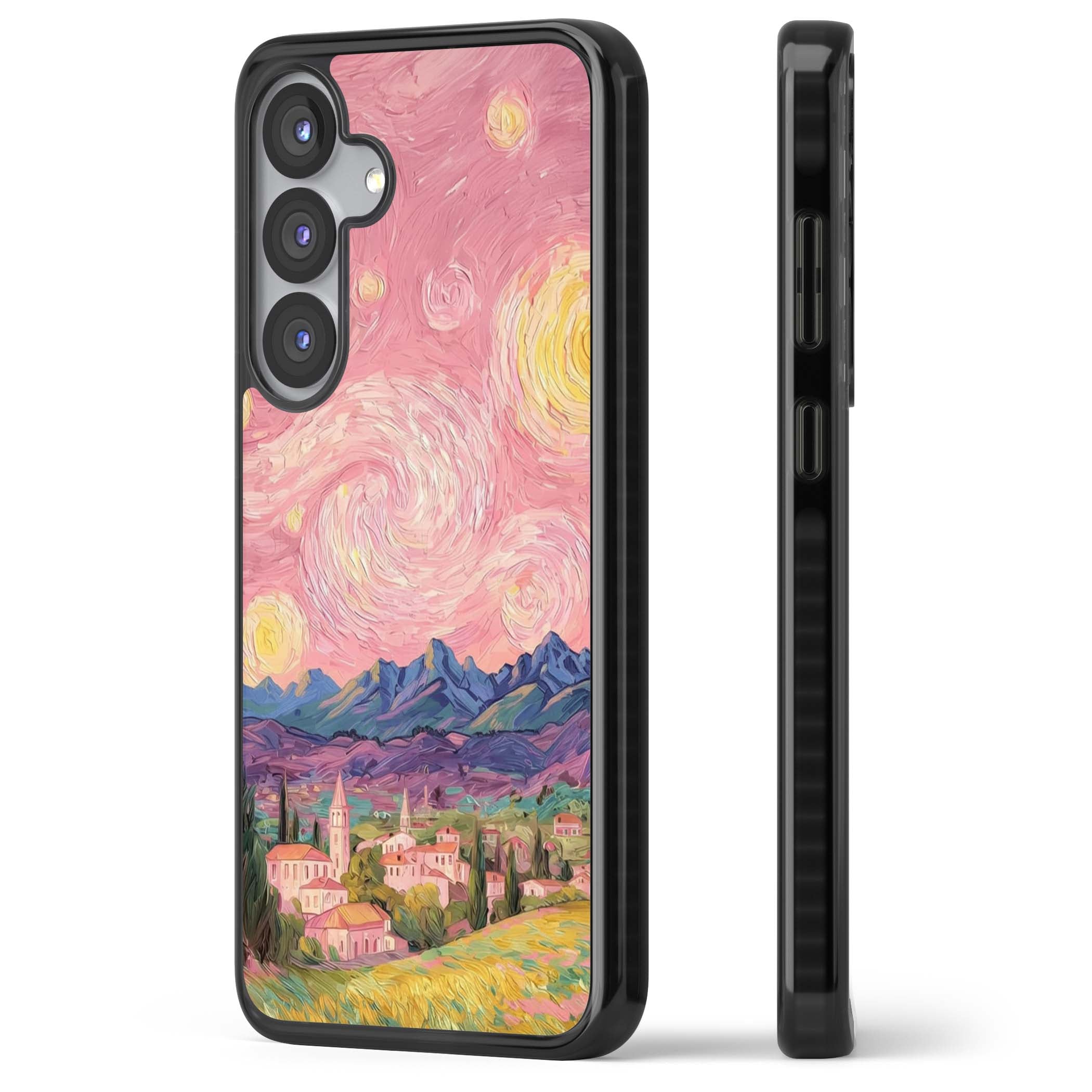 The Starry Sunset for her iPhone case | Black Impact case for Samsung Galaxy S25, Samsung Galaxy S25 Plus