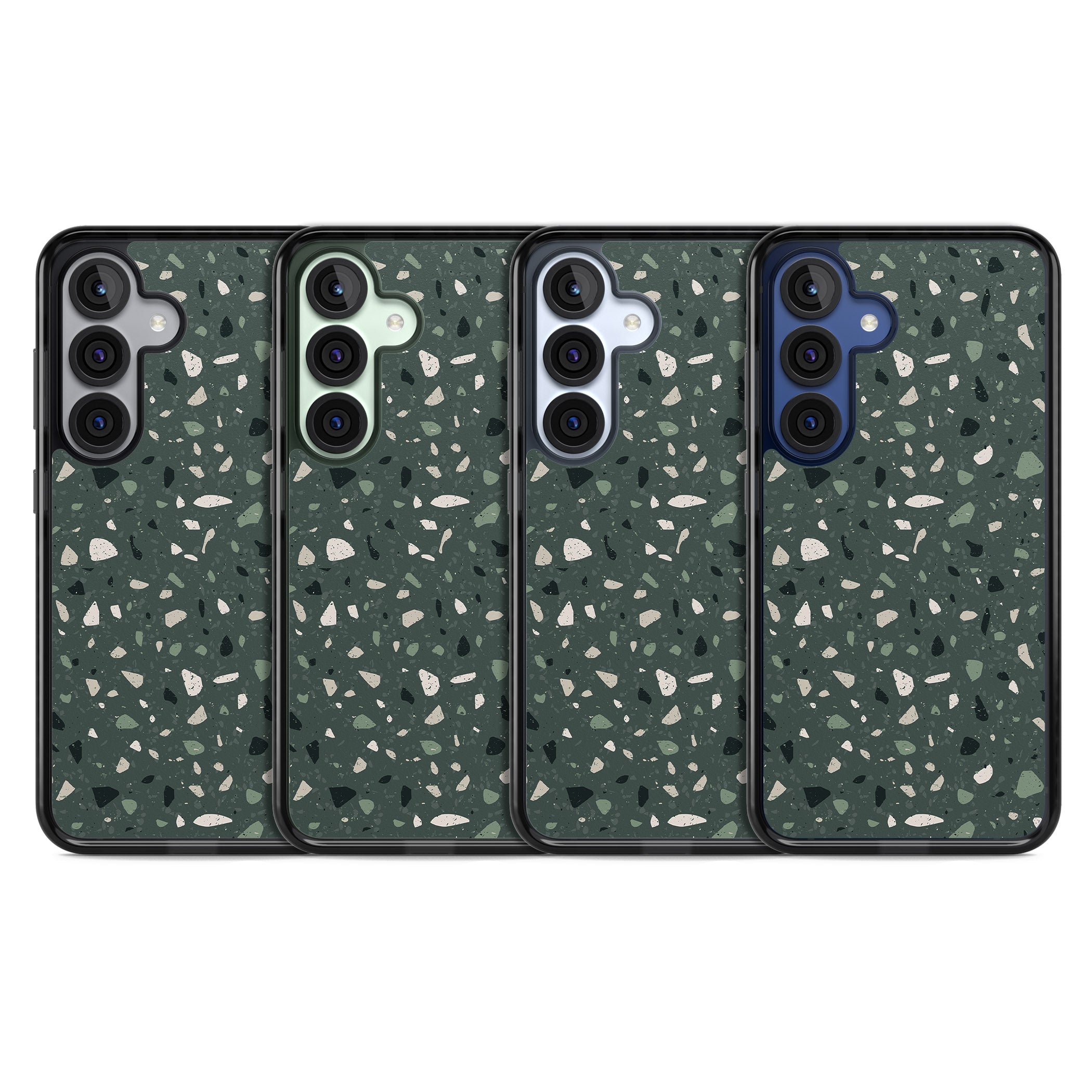 Green & Cream Terrazzo Pattern