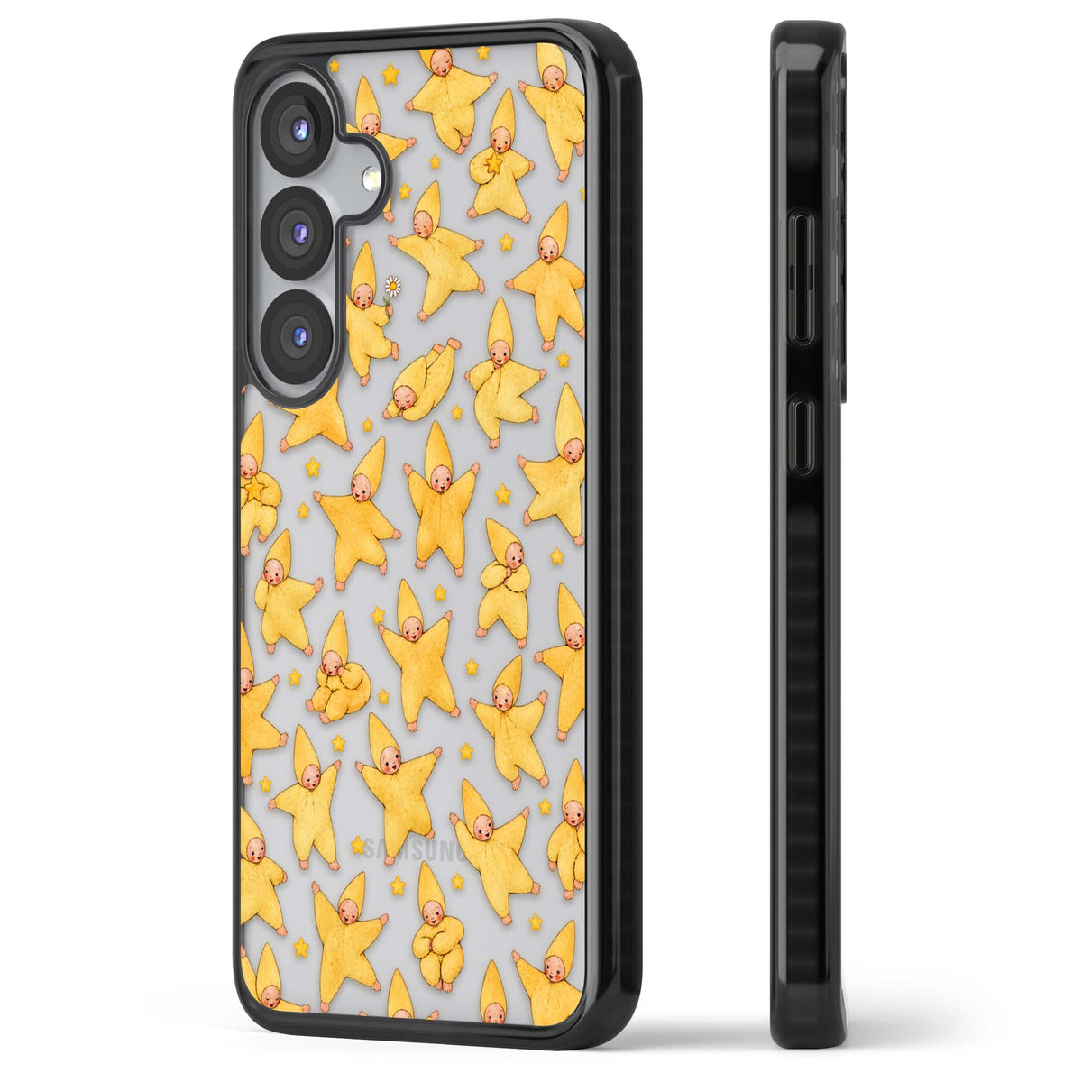 Dancing Star Babies for her iPhone case | Black Impact case for Samsung Galaxy S25, Samsung Galaxy S25 Plus