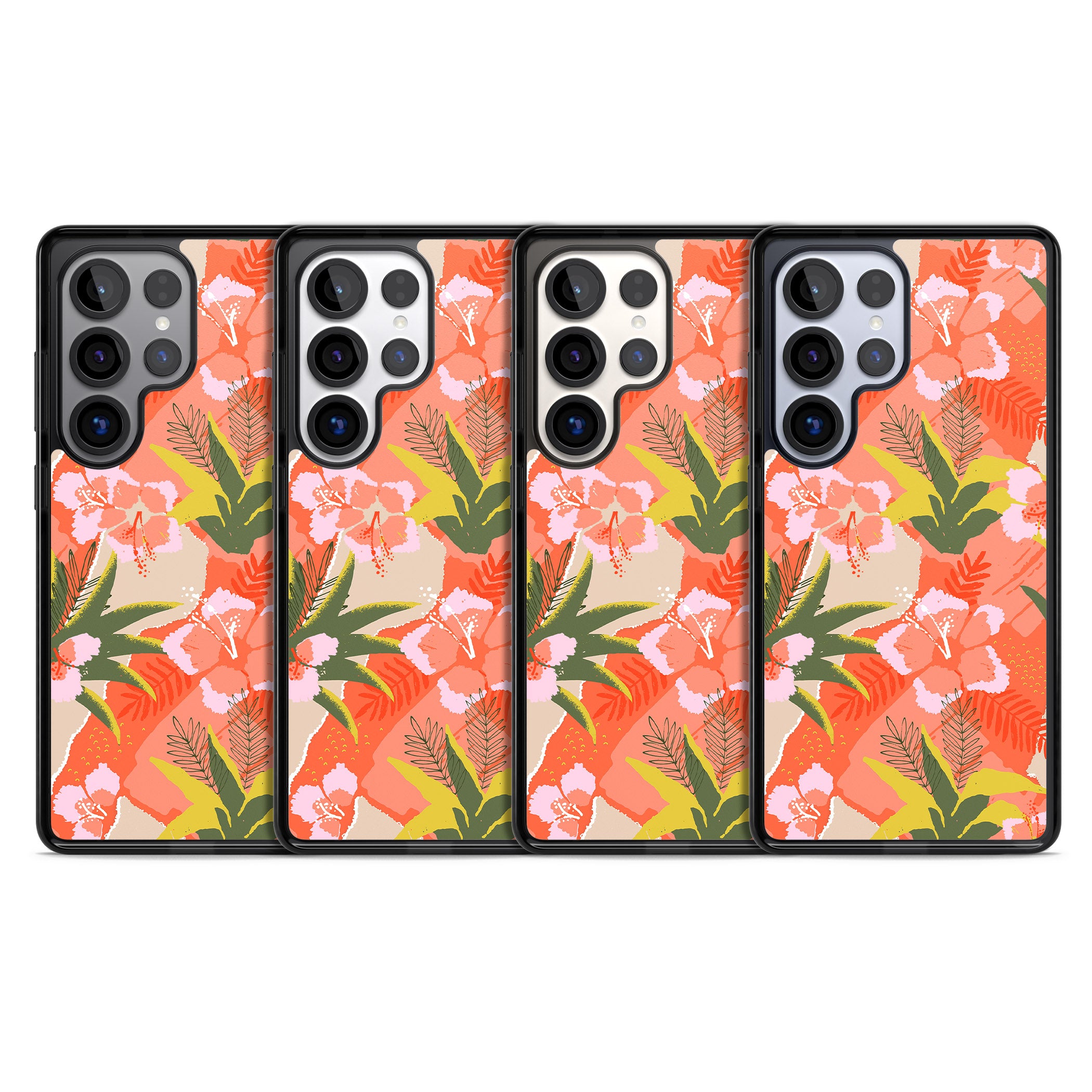 Hawaiian Flowers Abstract Pattern