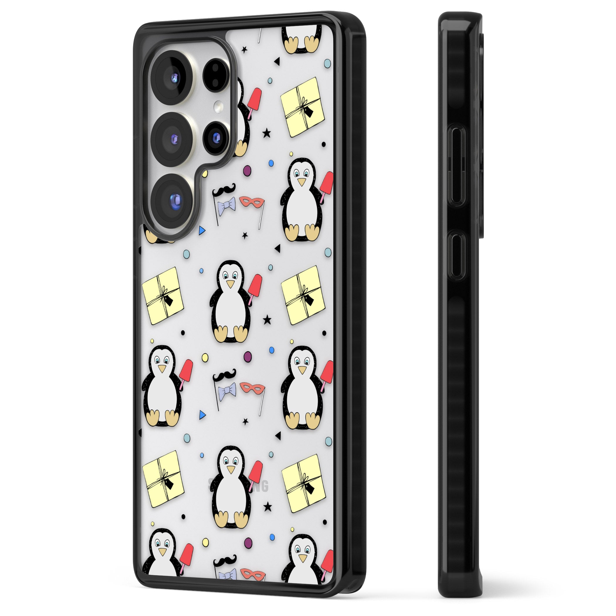 Cute Penguin Pattern Clear