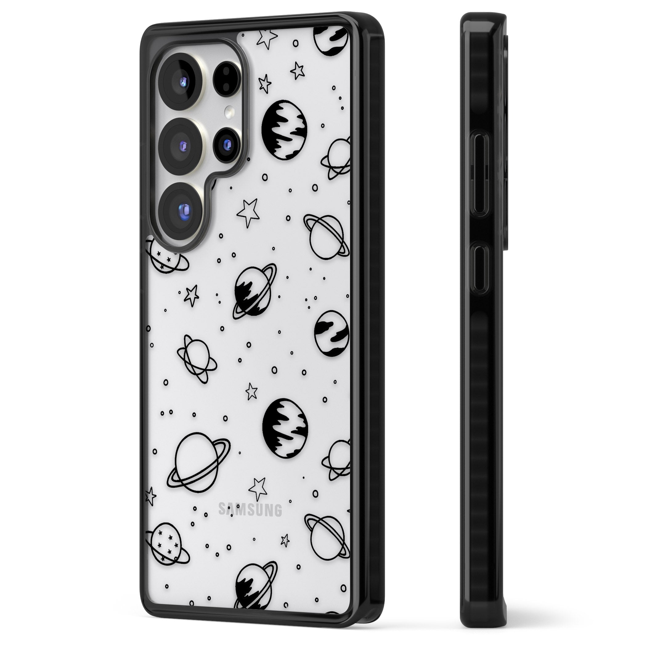 Cosmic Sketch Black Clear