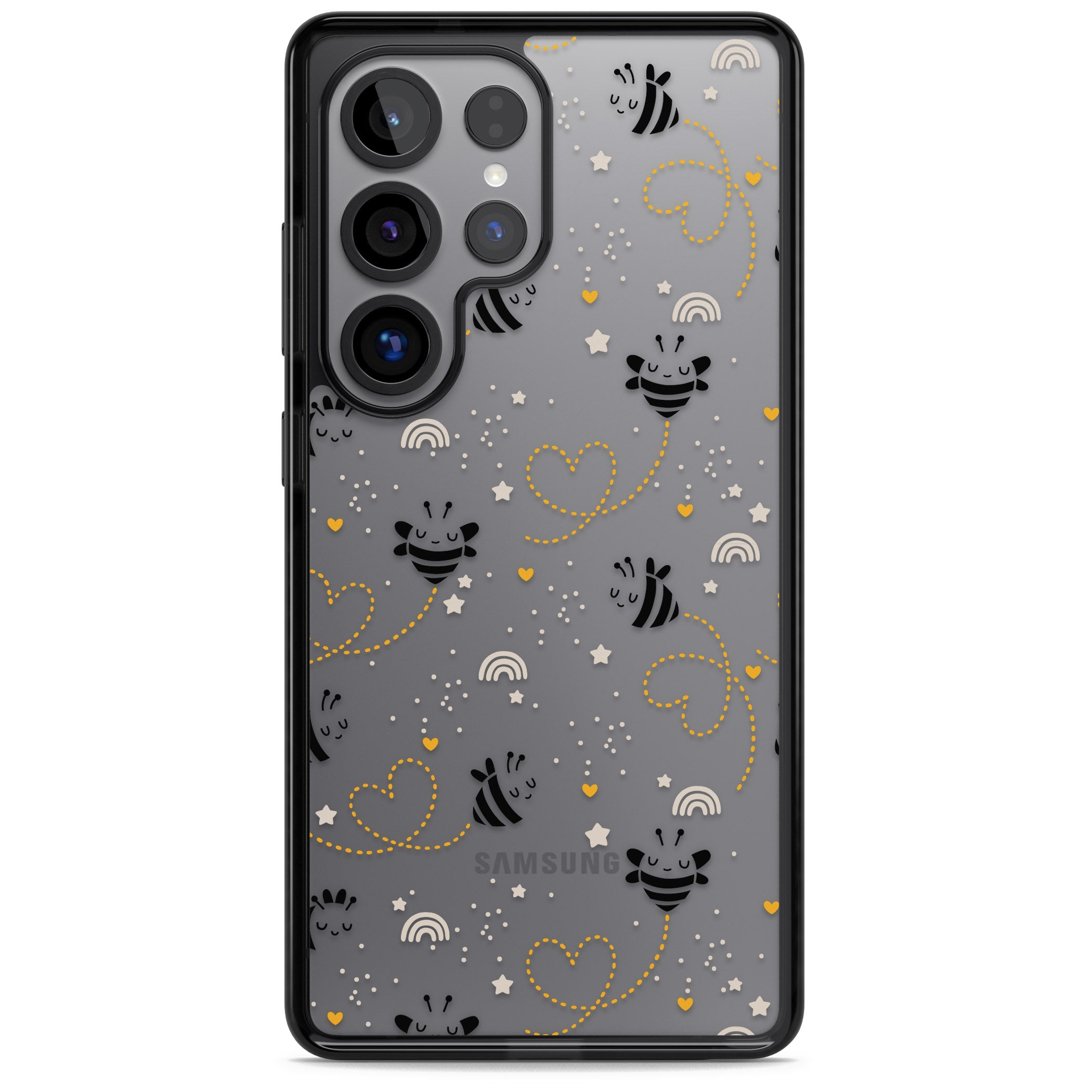 Bee Hearts Pattern