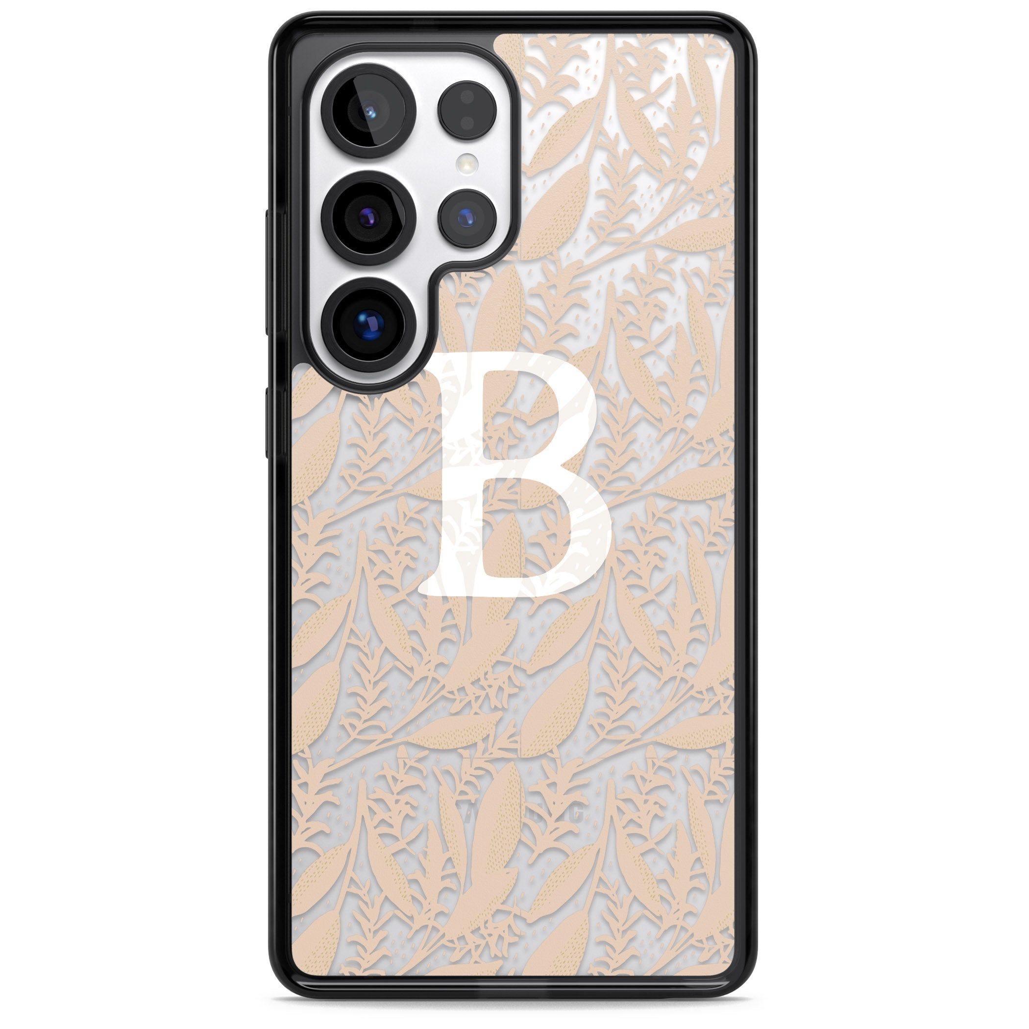 Personalised Monogram Subtle Abstract Floral