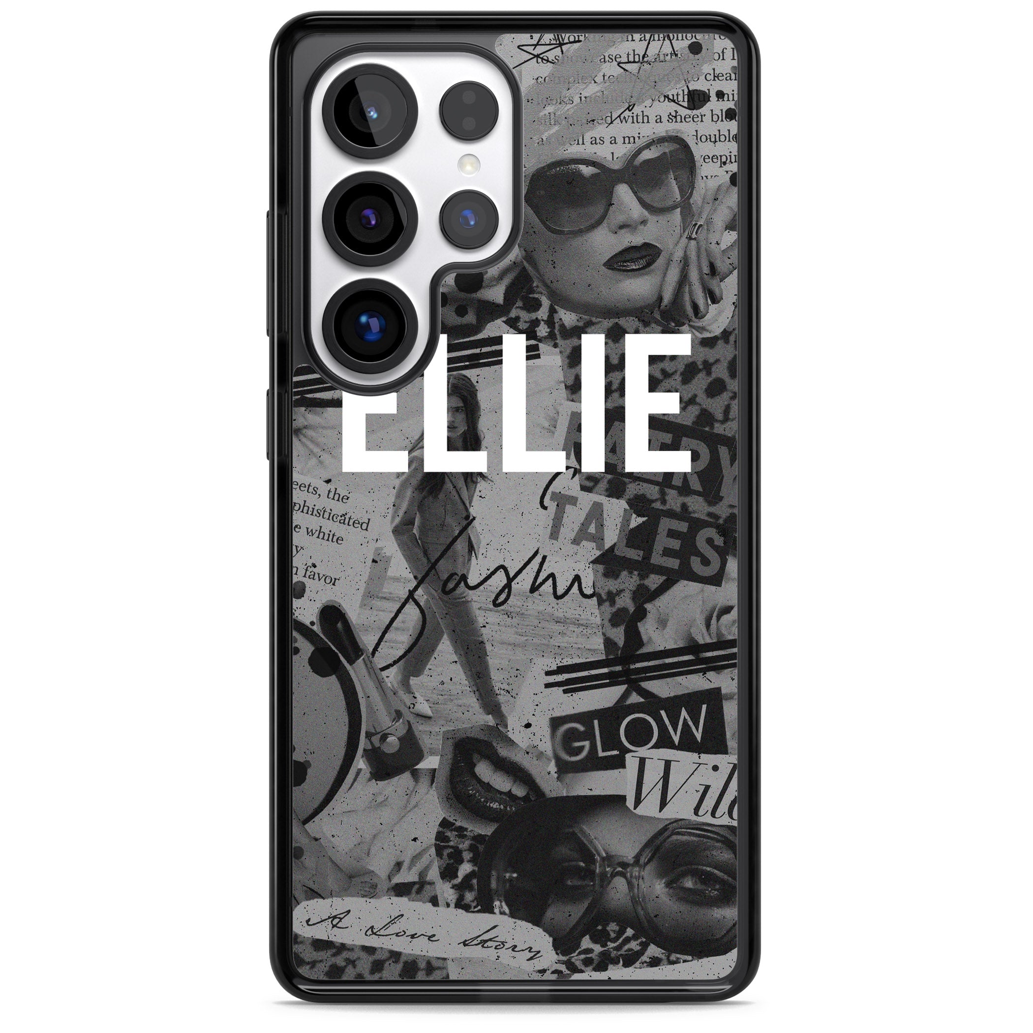 Personalised Grey Scale Vintage Collage