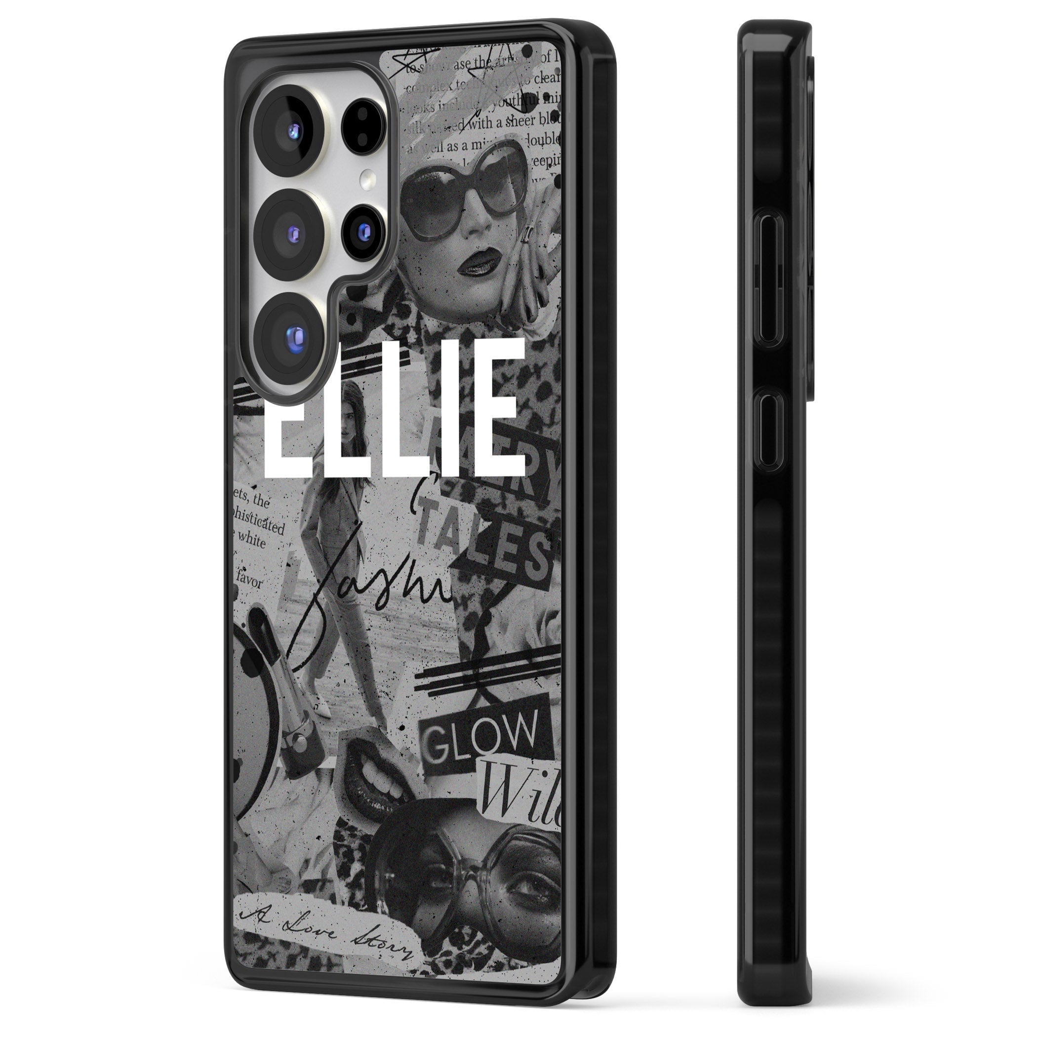 Personalised Grey Scale Vintage Collage