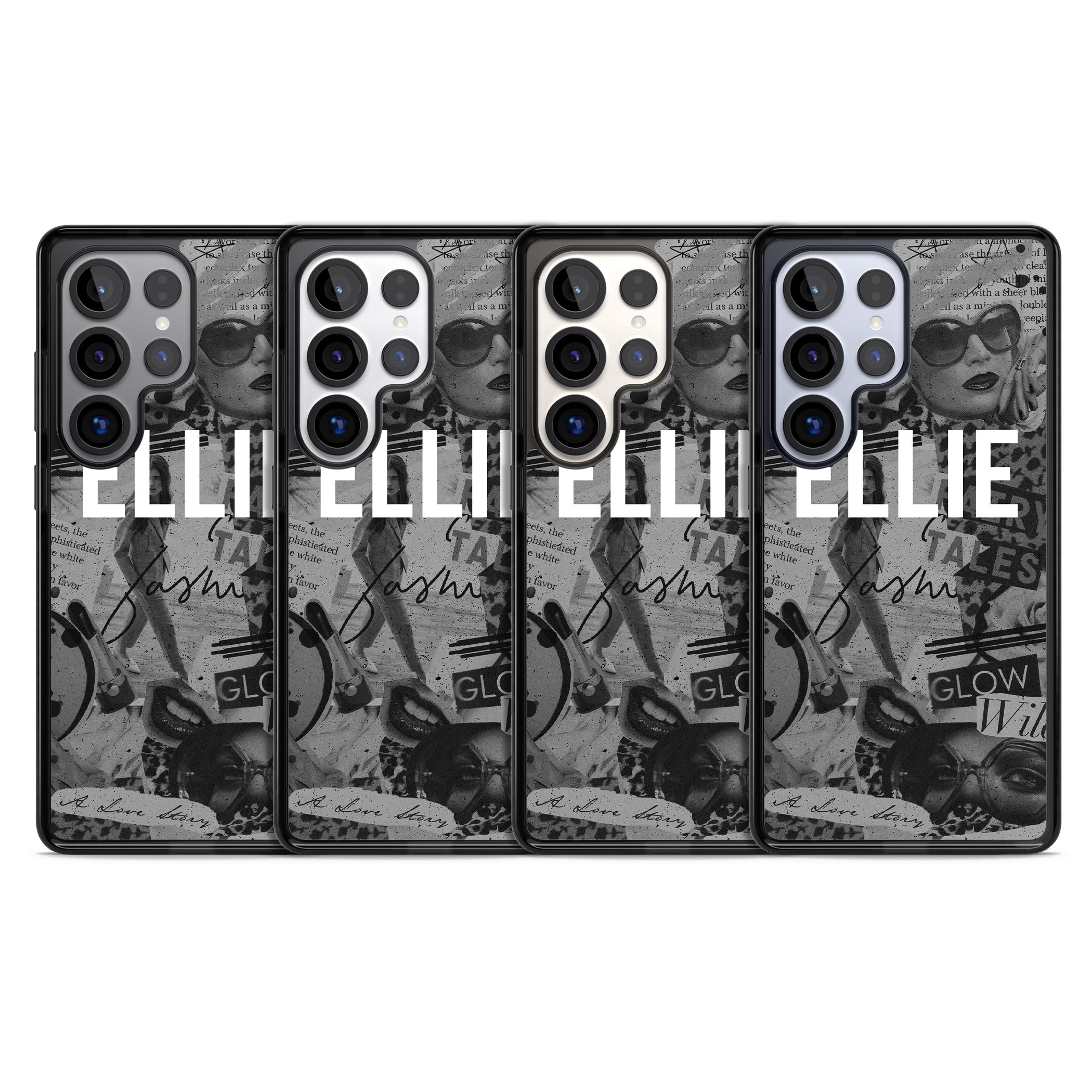 Personalised Grey Scale Vintage Collage