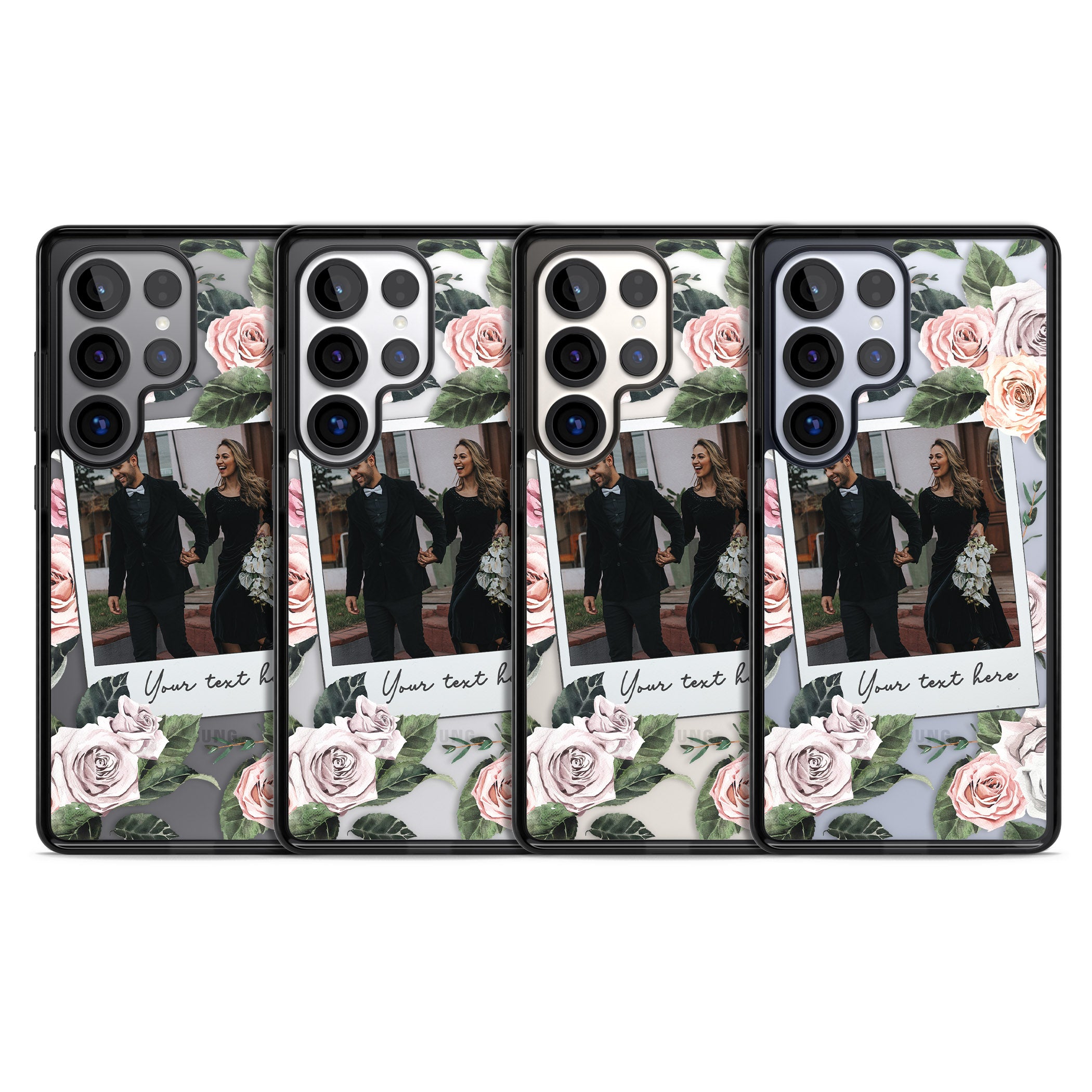 Personalised Floral Instant Camera Photo