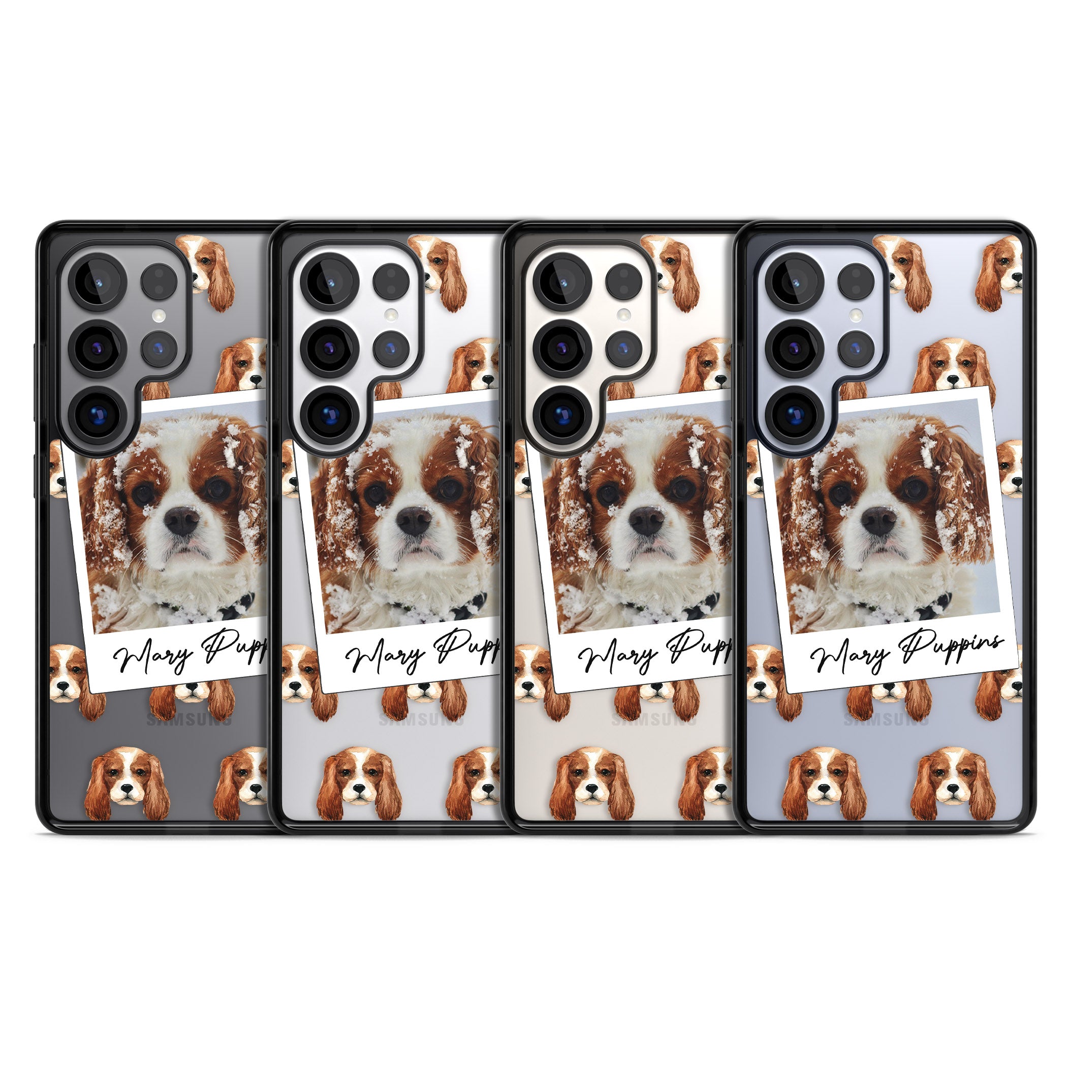 Personalised Cavalier King Charles Instant Camera Photo