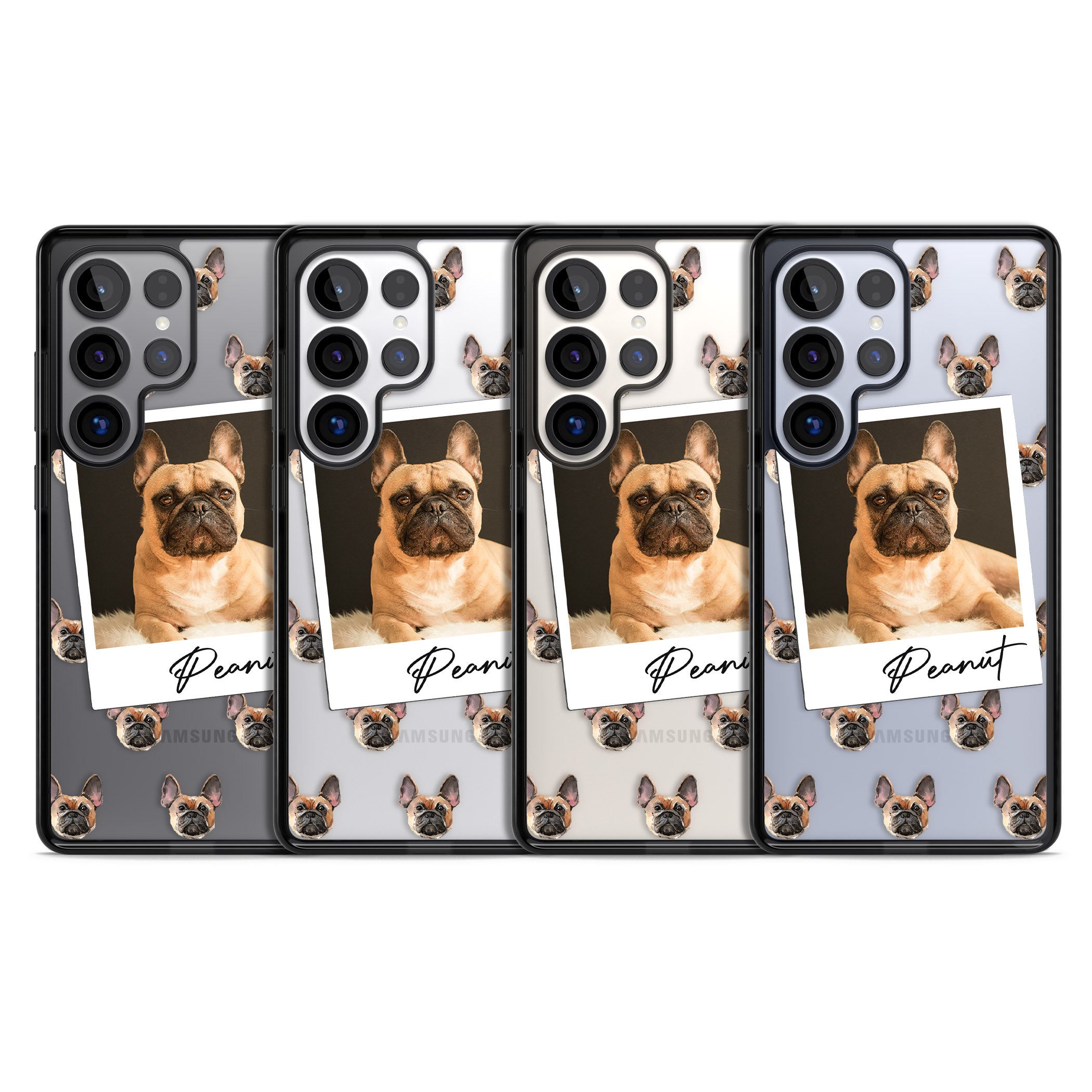 Personalised Tan French Bulldog Instant Camera Photo