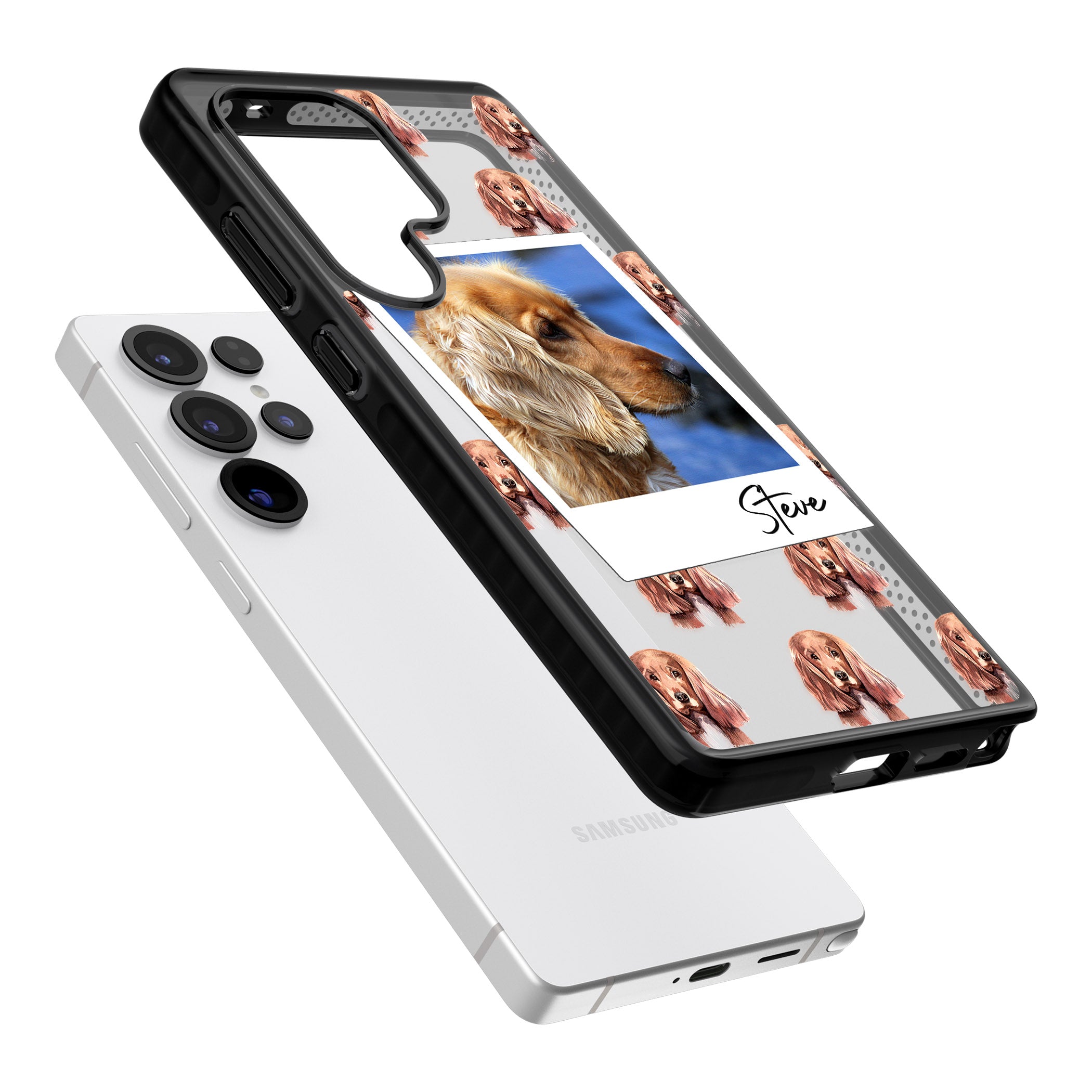 Personalised Cocker Spaniel Instant Camera Photo