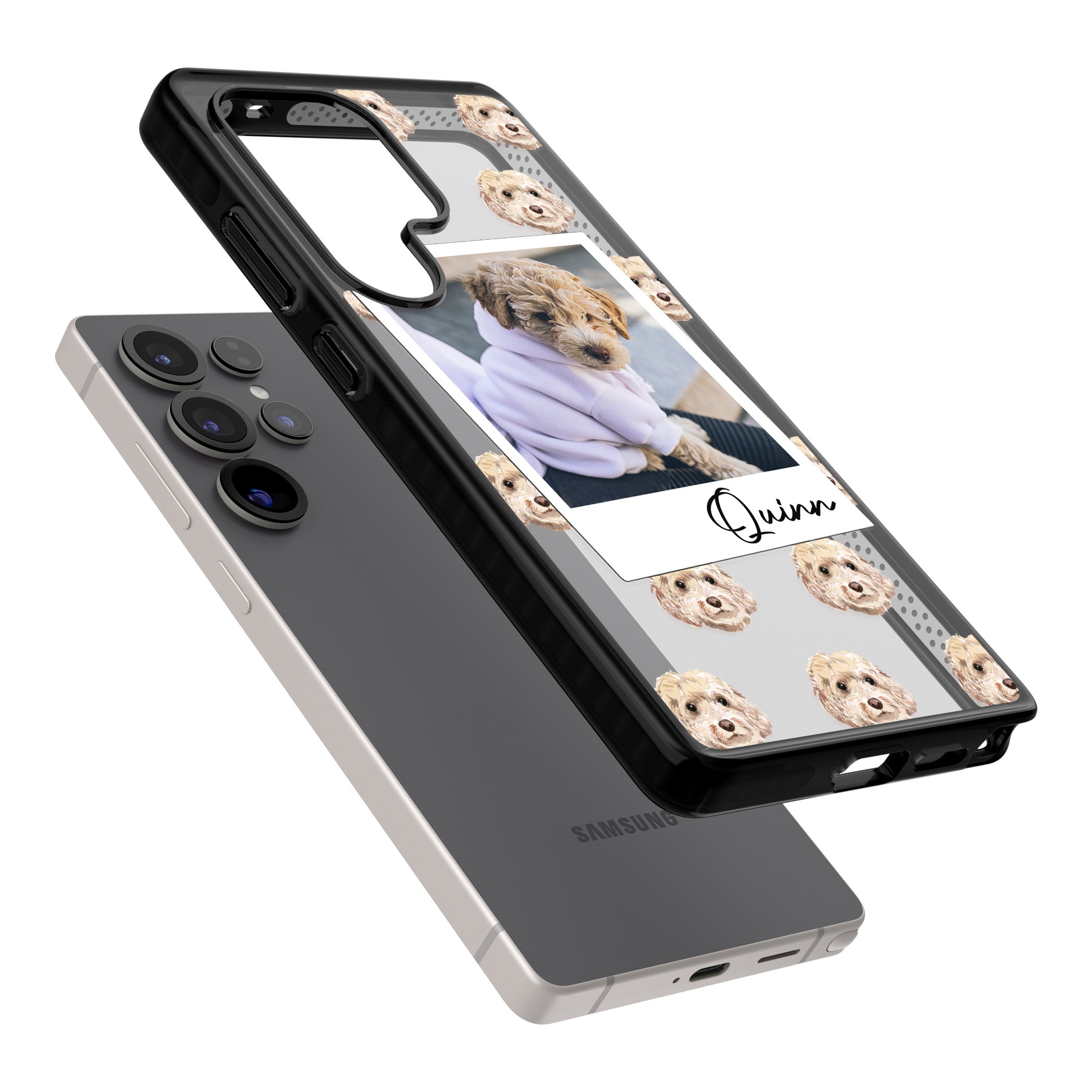 Personalised Cream Cockapoo Instant Camera Photo