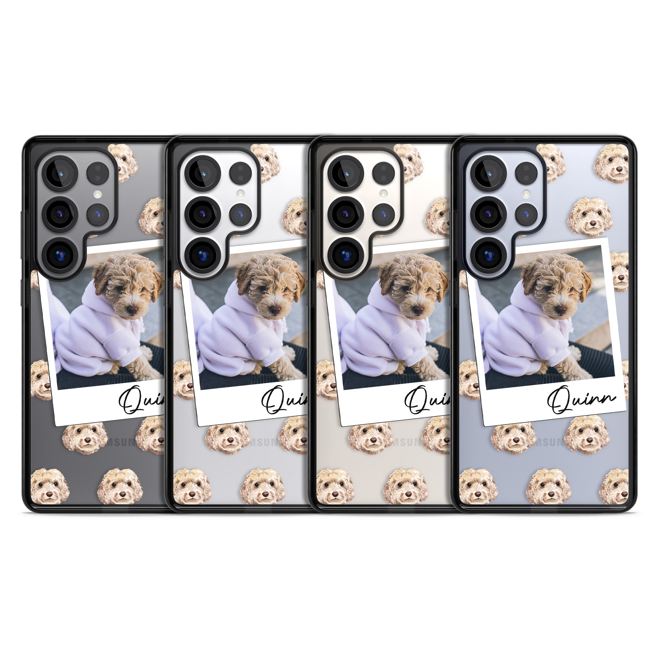 Personalised Cream Cockapoo Instant Camera Photo
