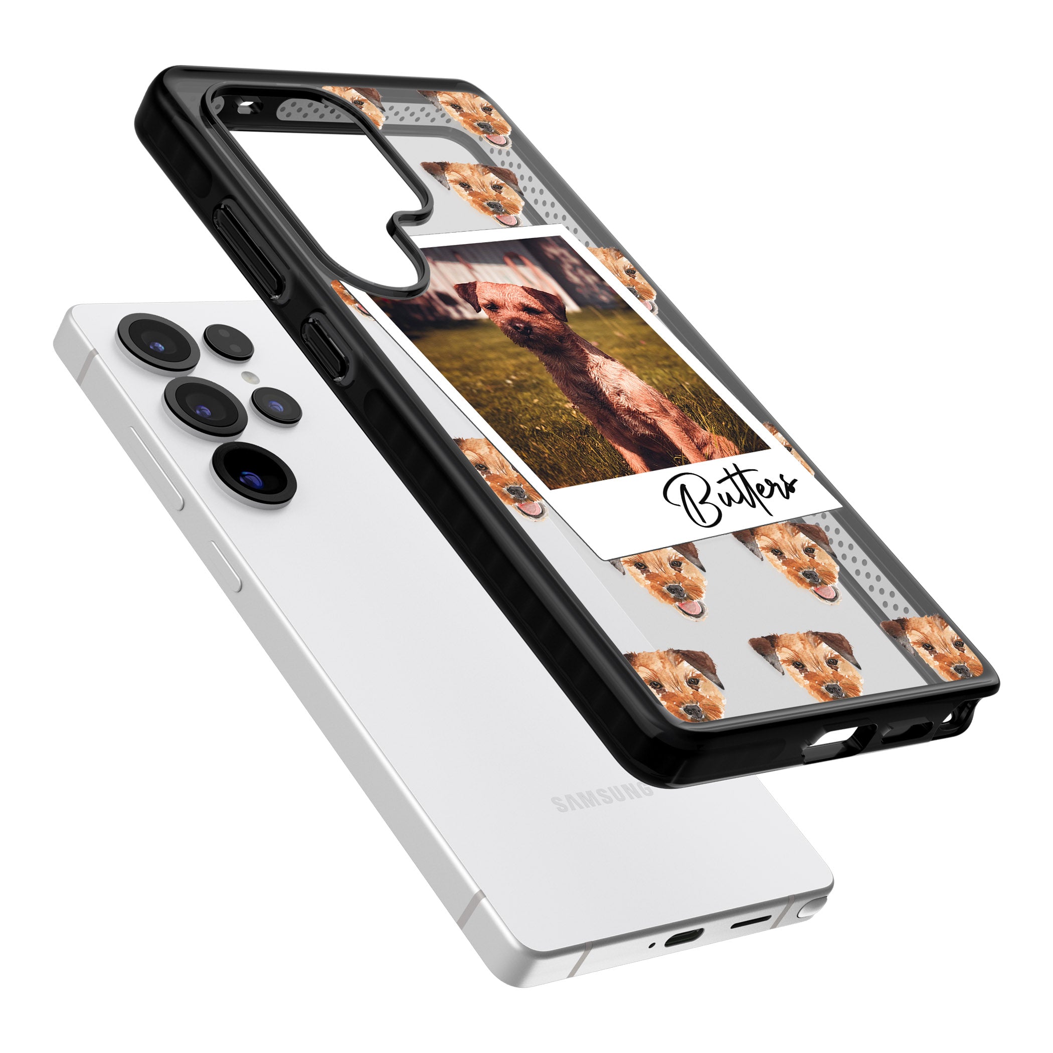 Personalised Border Terrier Instant Camera Photo