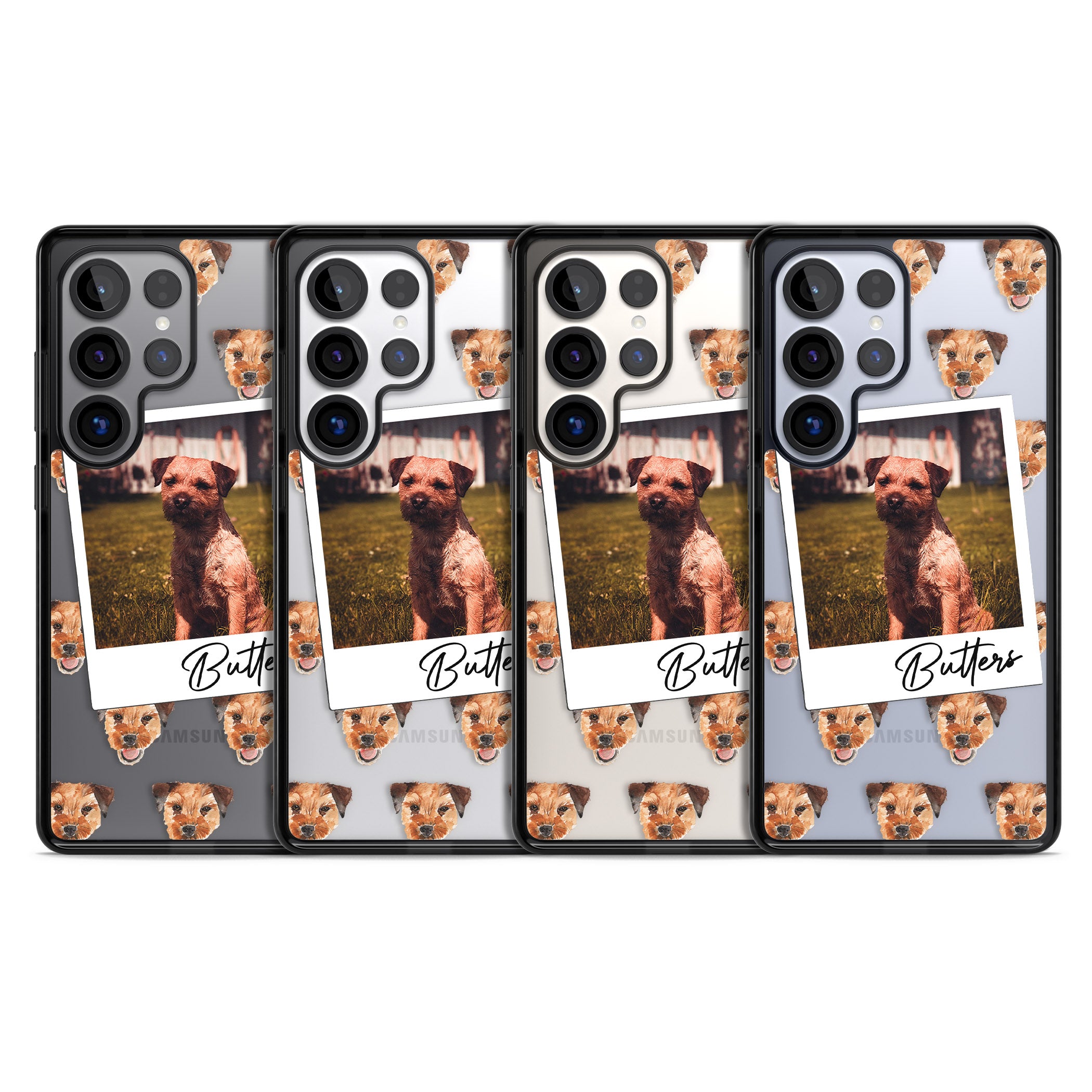 Personalised Border Terrier Instant Camera Photo