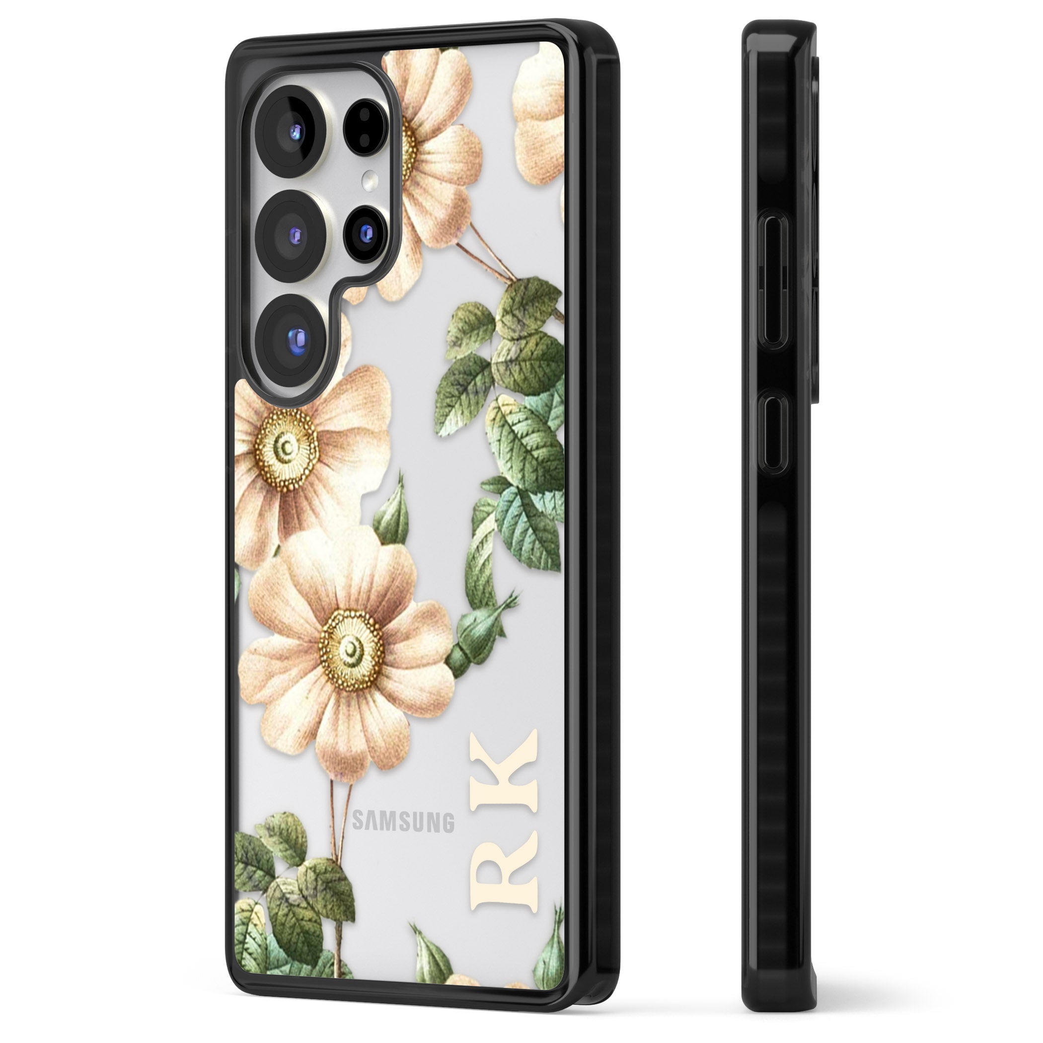 Personalised Vintage Floral Anemone