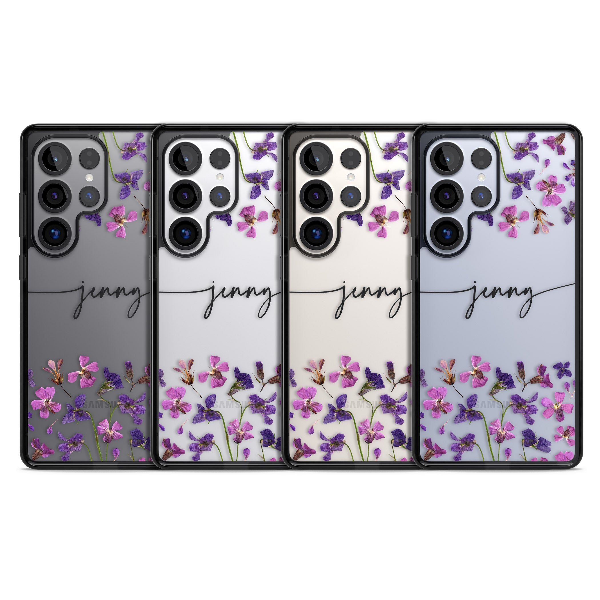 Personalised Purple Violets