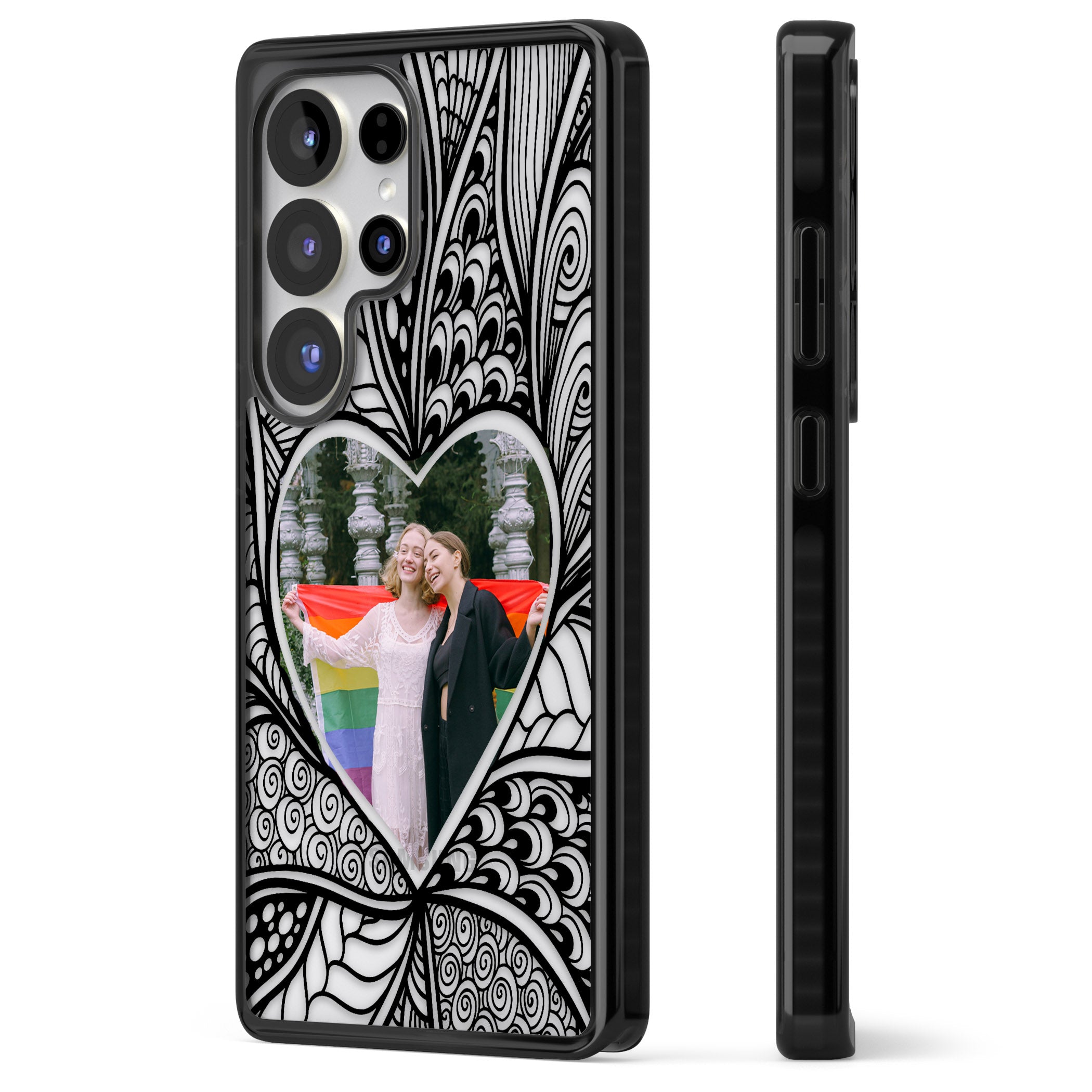 Personalised Henna Heart Photo Case