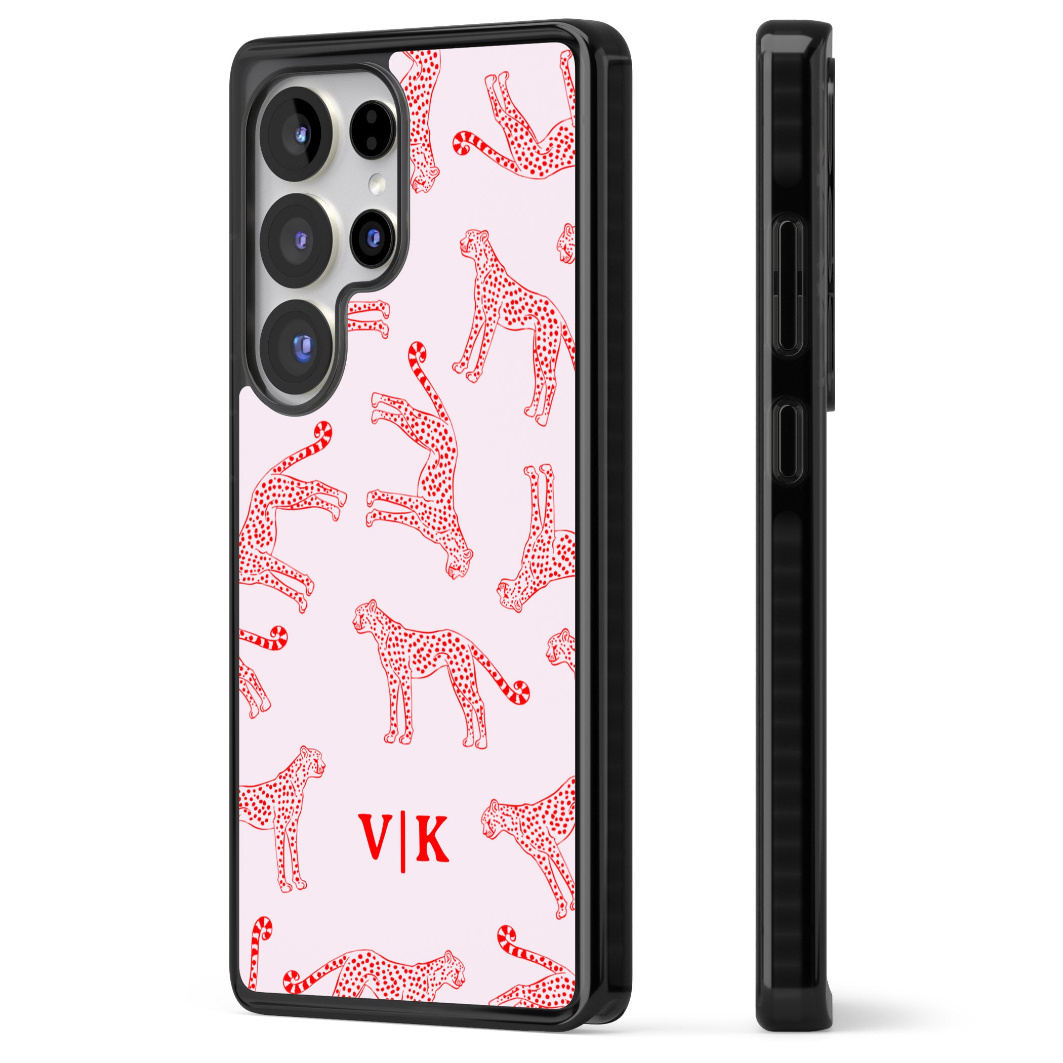 Personalised Red & Pink Cheetah