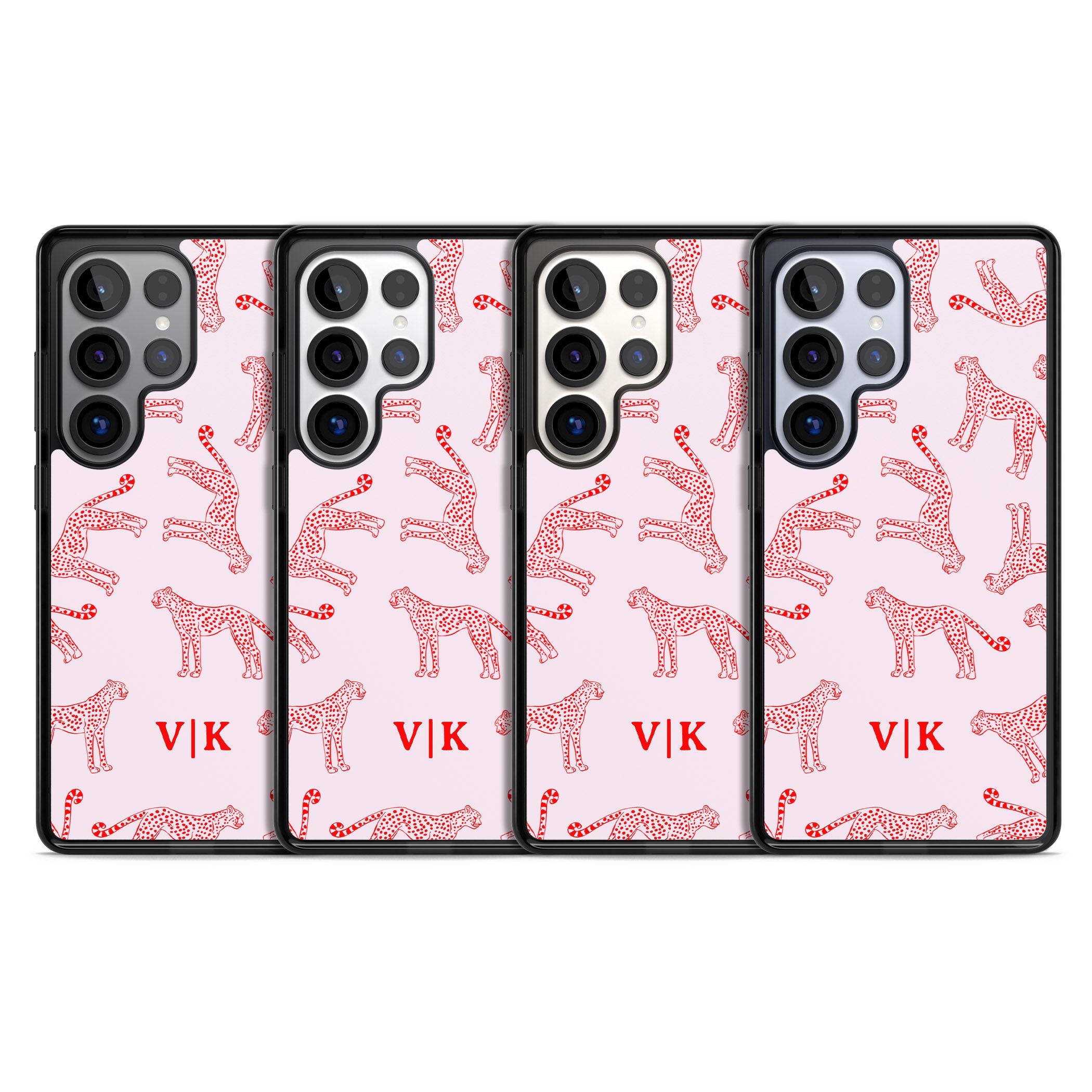 Personalised Red & Pink Cheetah