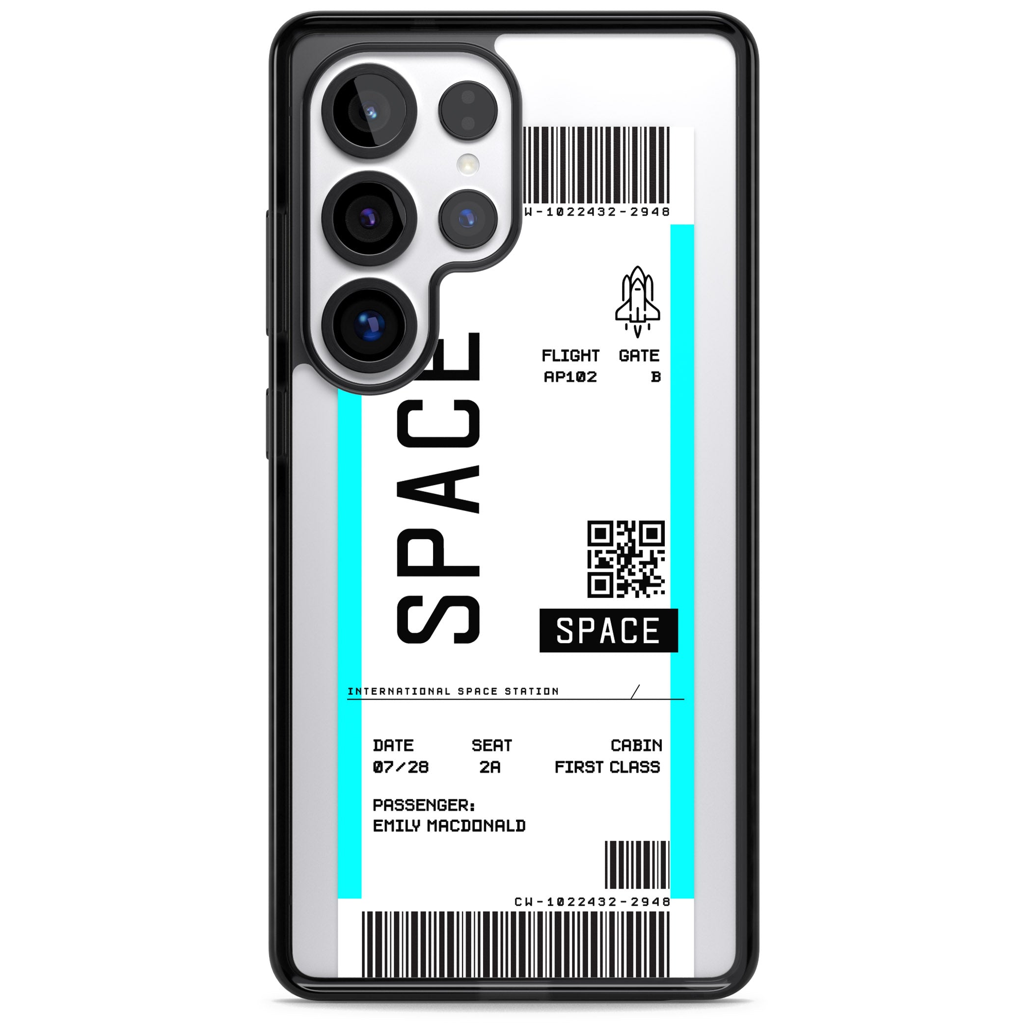 Personalised Space Travel Ticket