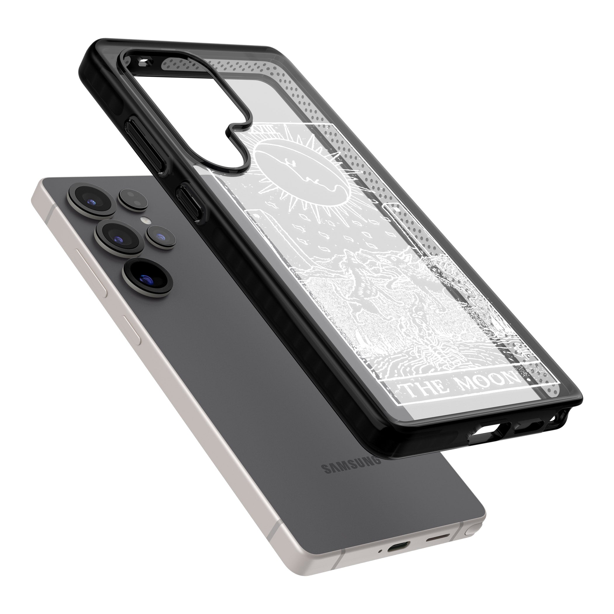 Personalised The Moon Tarot Card (White)