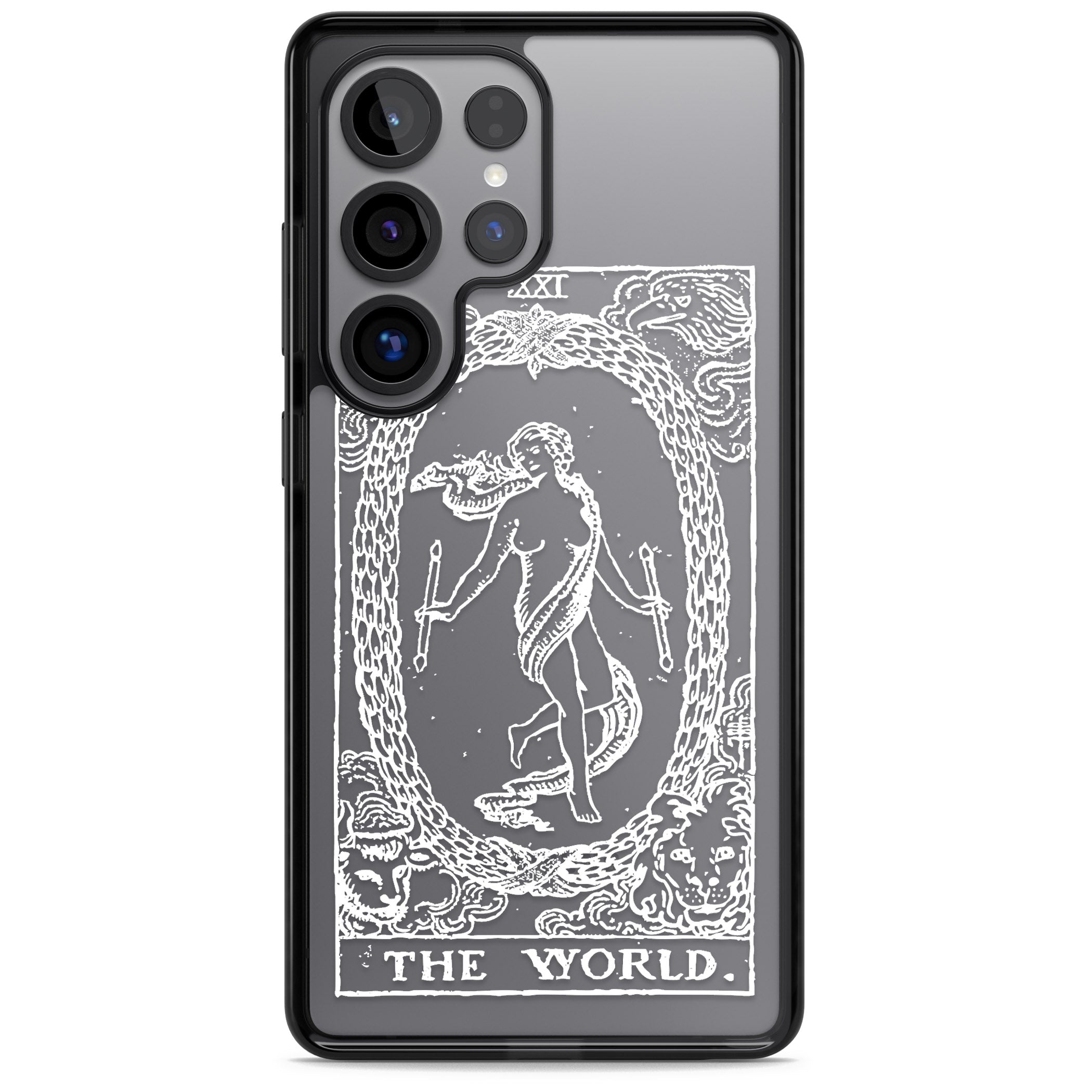 Personalised The World Tarot Card (White)
