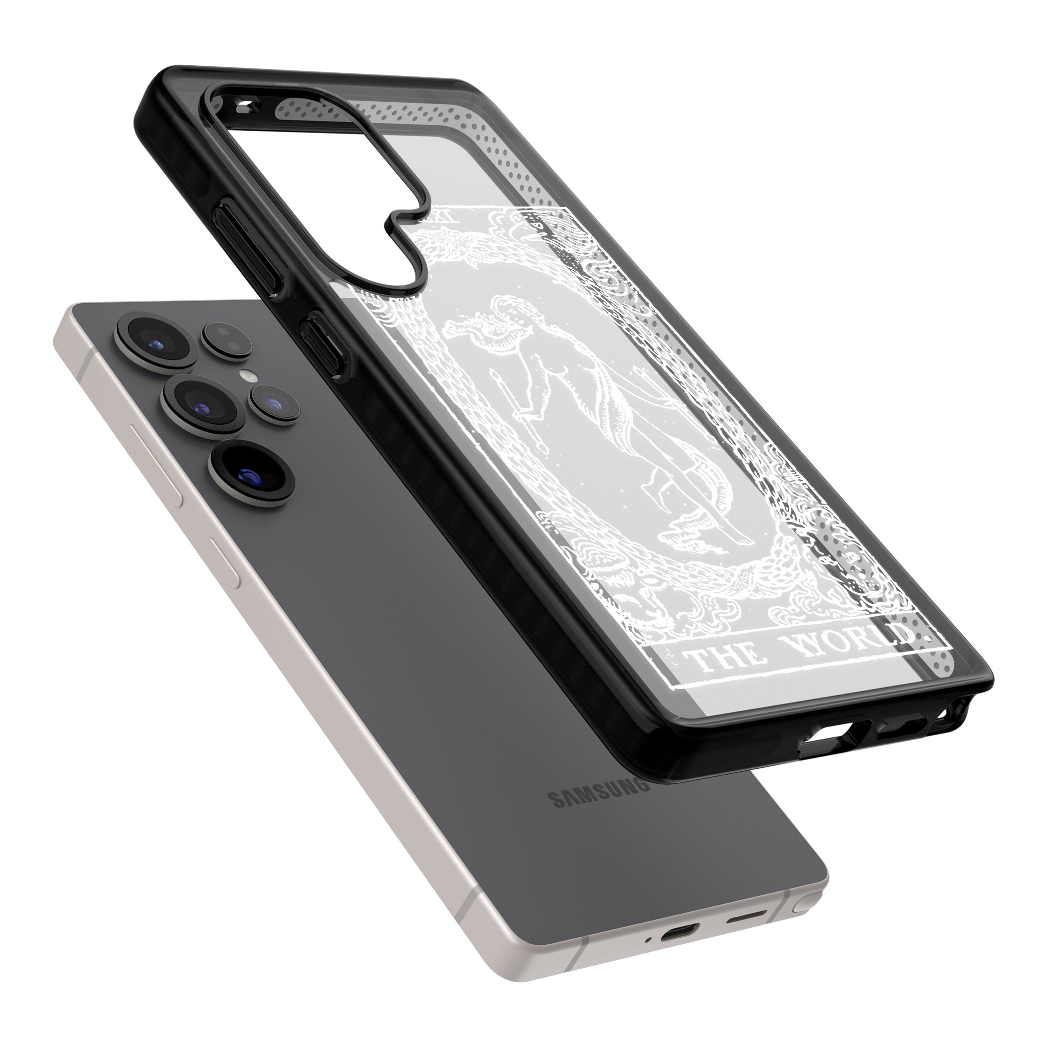 Personalised The World Tarot Card (White)