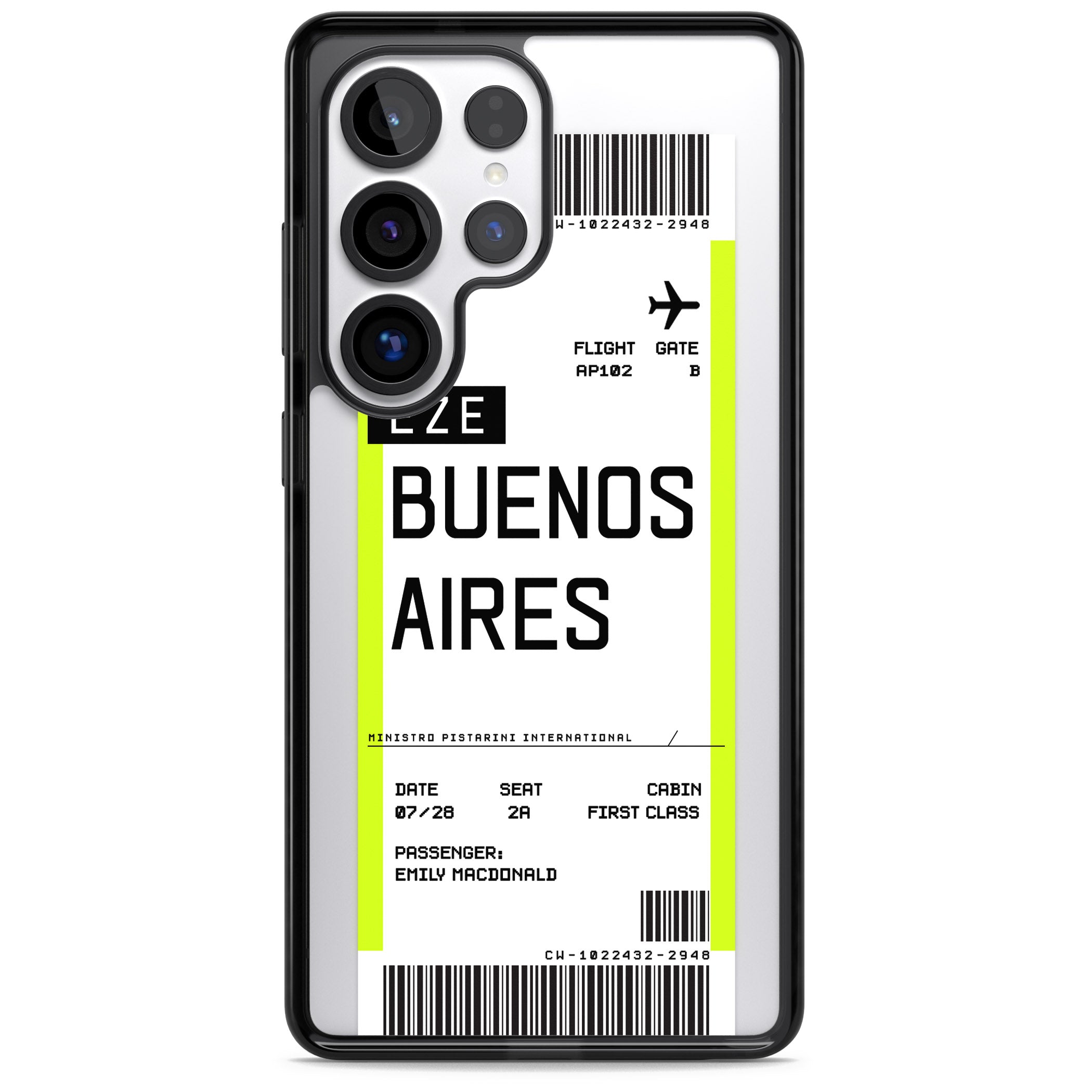 Personalised Buenos Aires Boarding Pass