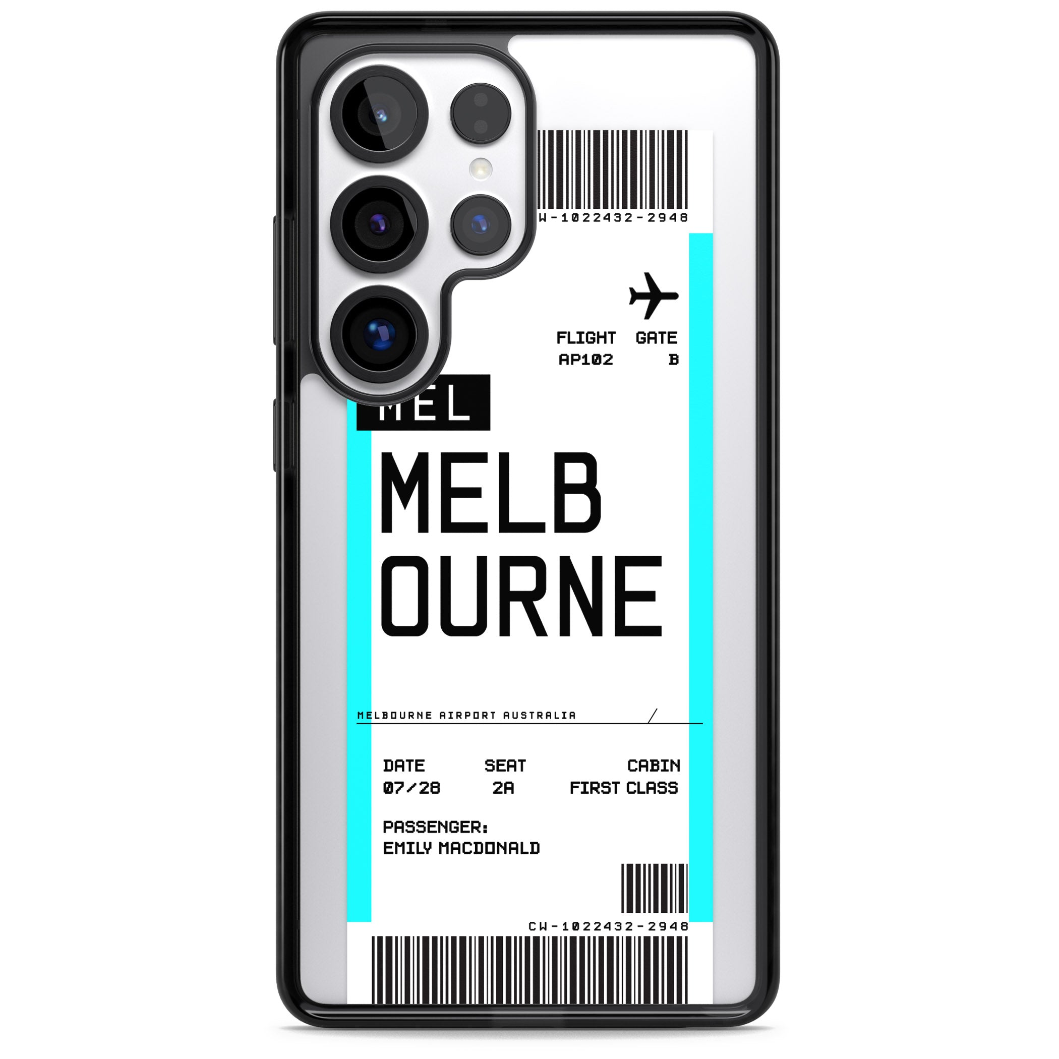 Personalised Melbourne Boarding Pass