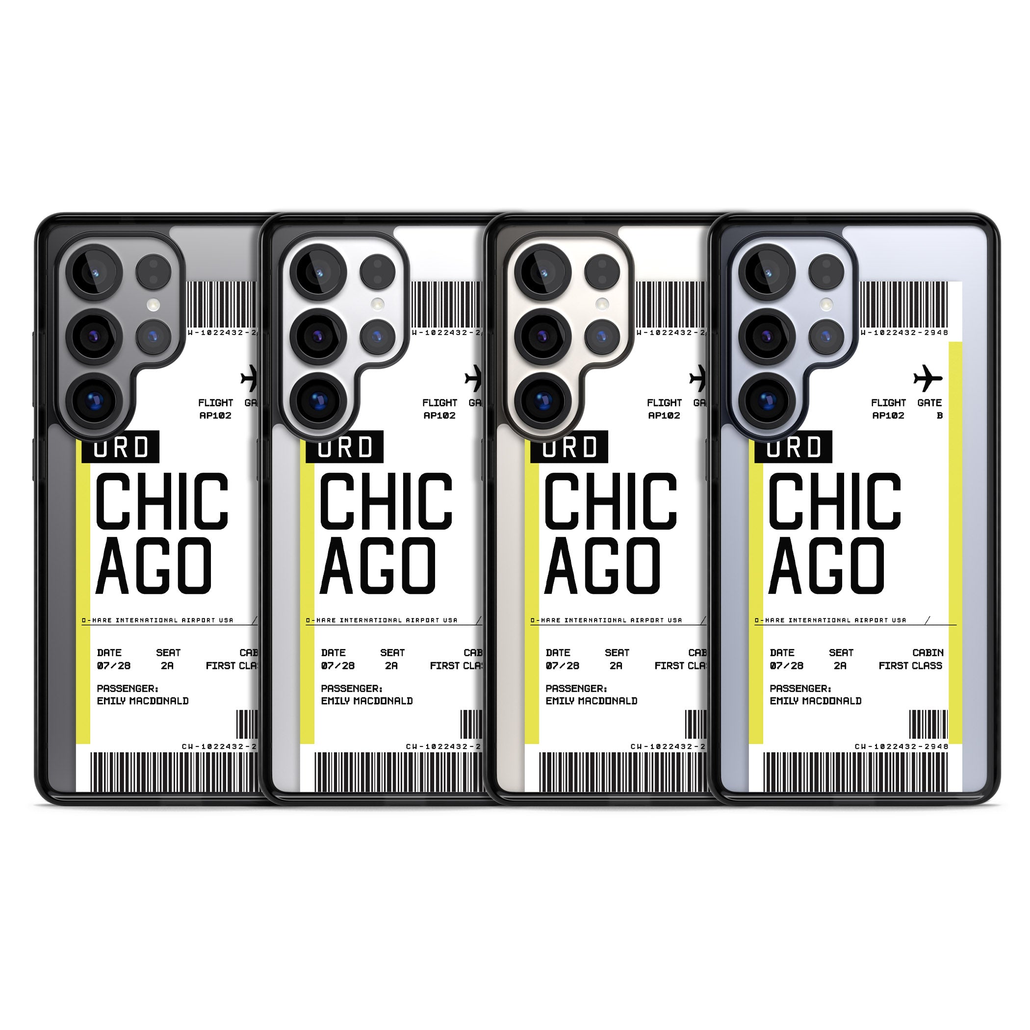 Personalised Chicago Boarding Pass