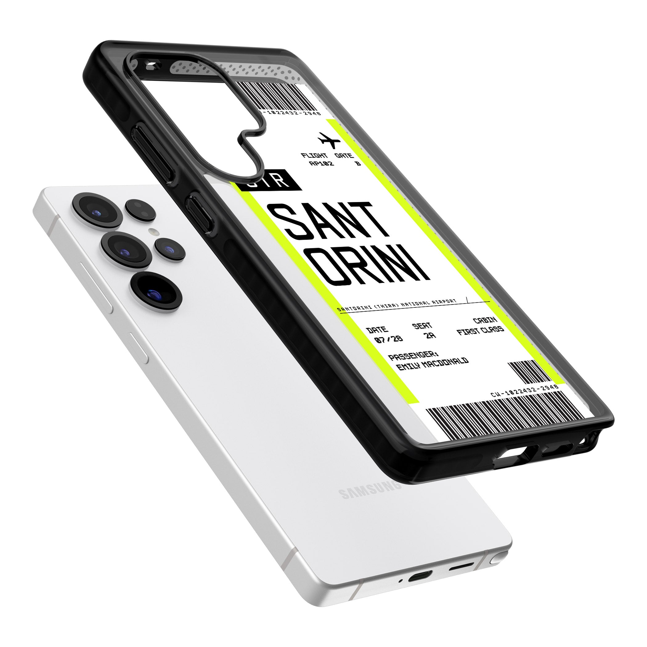 Personalised Santorini Boarding Pass