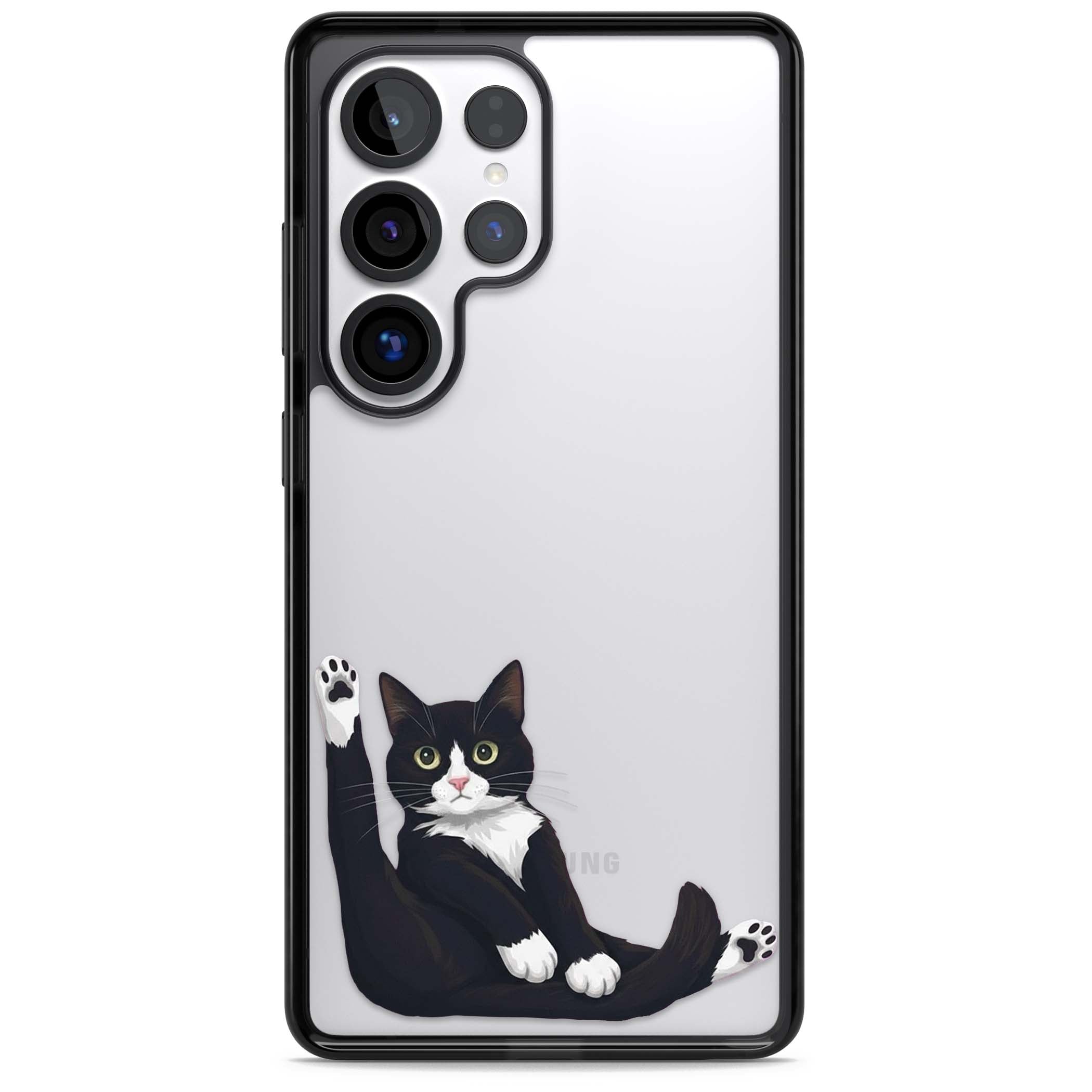 Mid-Groom Cat animals iPhone case | Black Impact case for Samsung Galaxy S25 Ultra