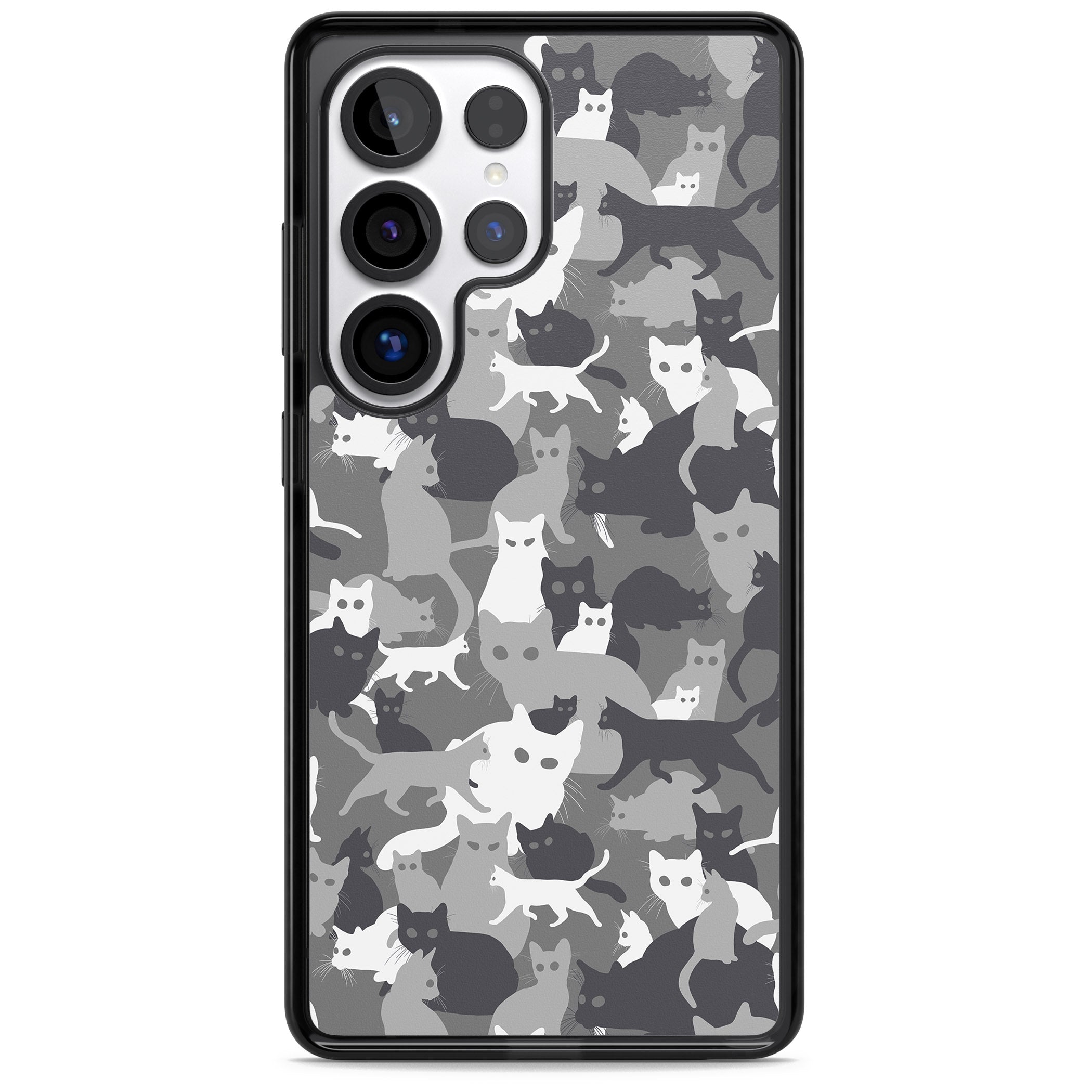 Dark Grey Cat Camouflage