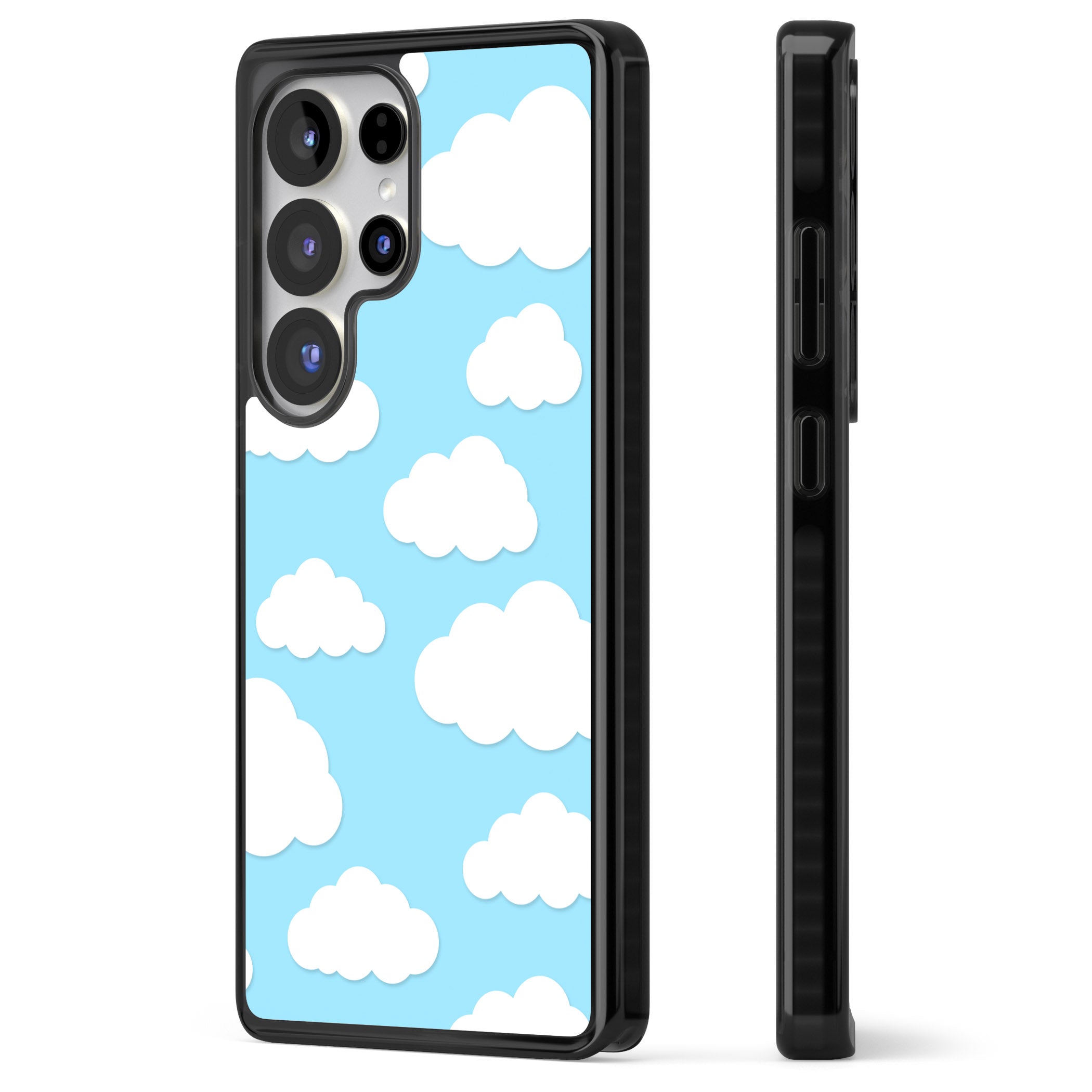 Blue Sky & Clouds Pattern