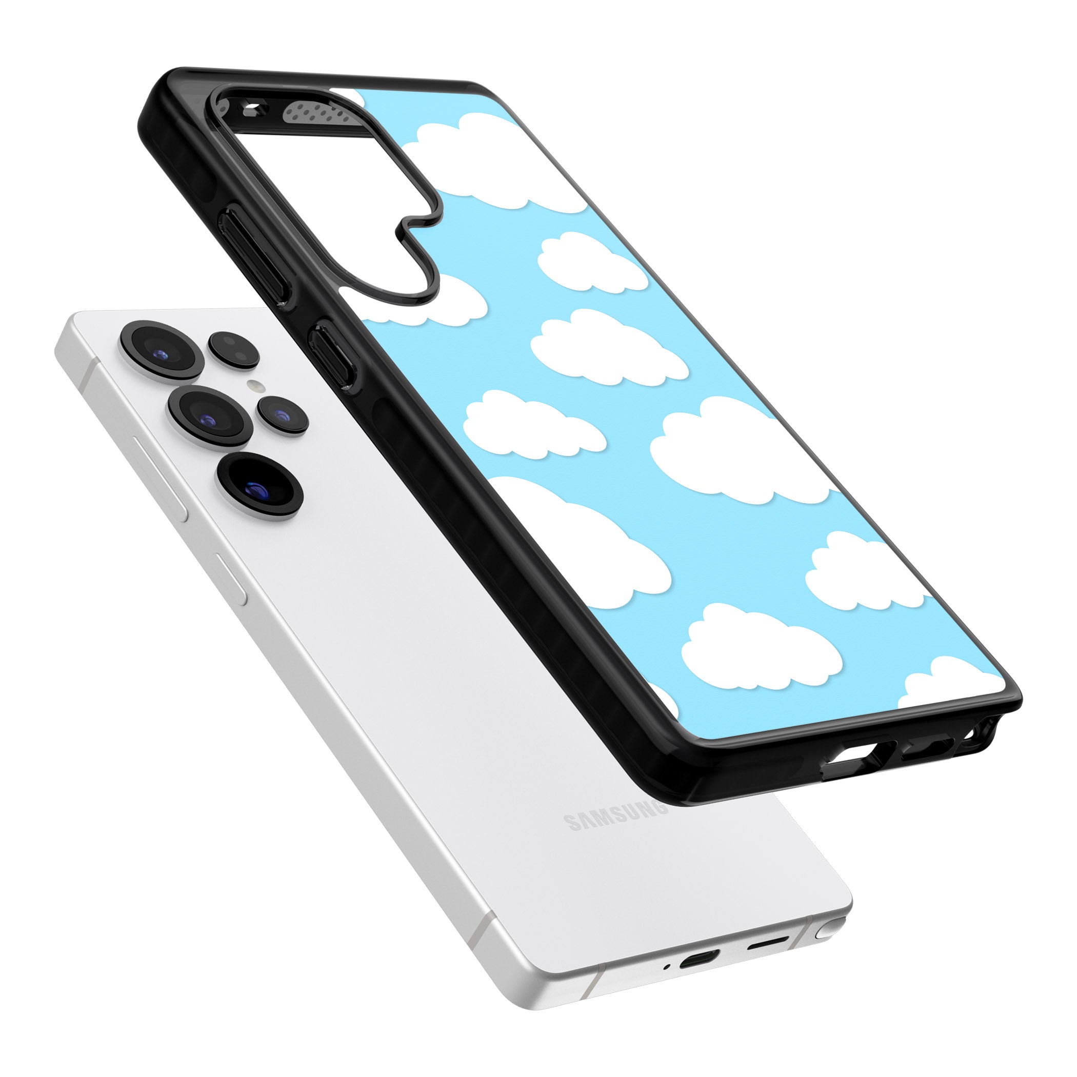 Blue Sky & Clouds Pattern