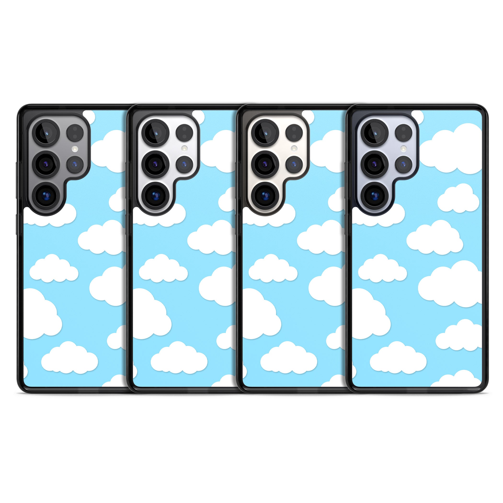 Blue Sky & Clouds Pattern