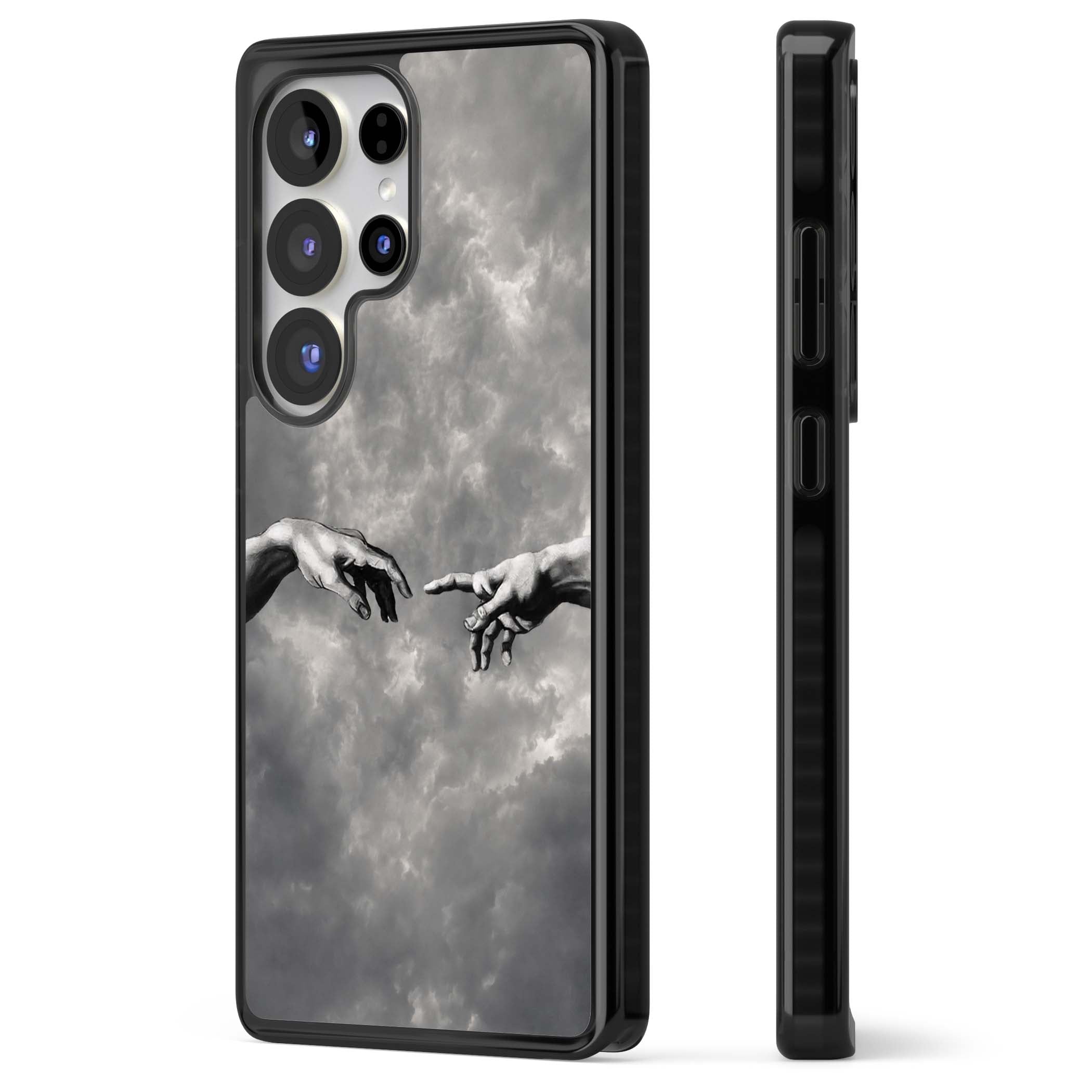 Creation art iPhone case | Black Impact case for Samsung Galaxy S25 Ultra