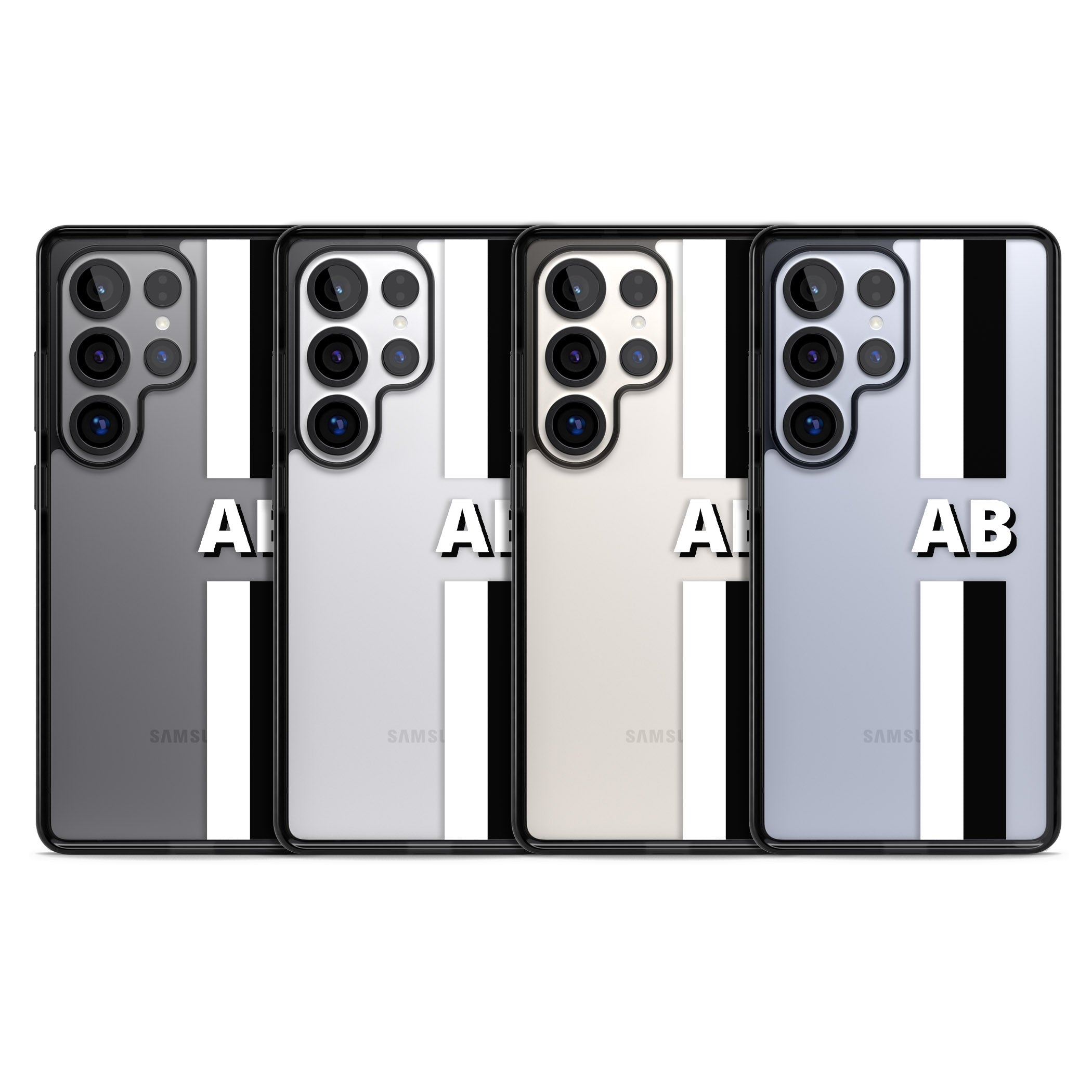 Personalised Bold Two Stripe Name