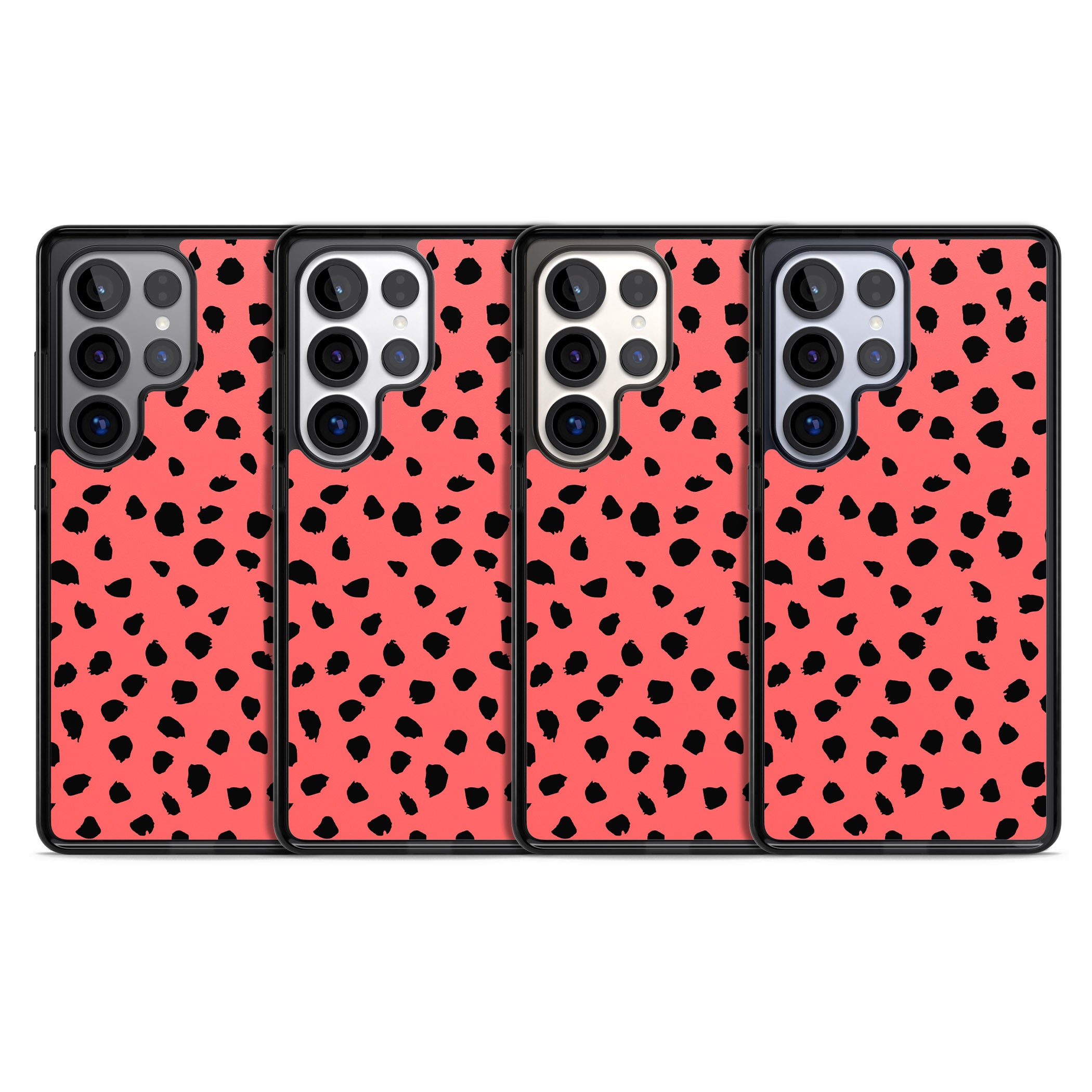 Black Dalmatian Spots On Coral